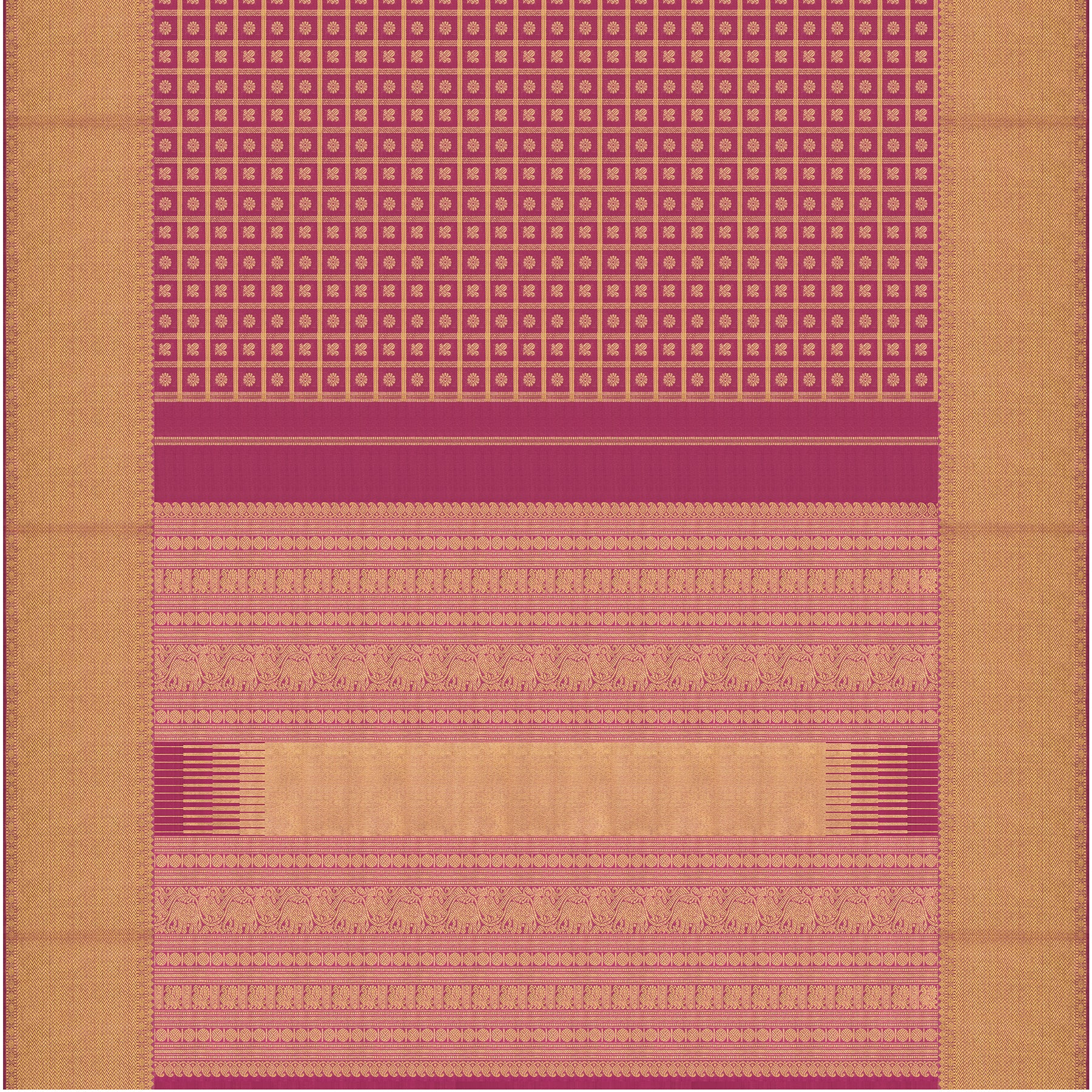 Kanakavalli Kanjivaram Silk Sari 25-611-HS001-08775 - Full View