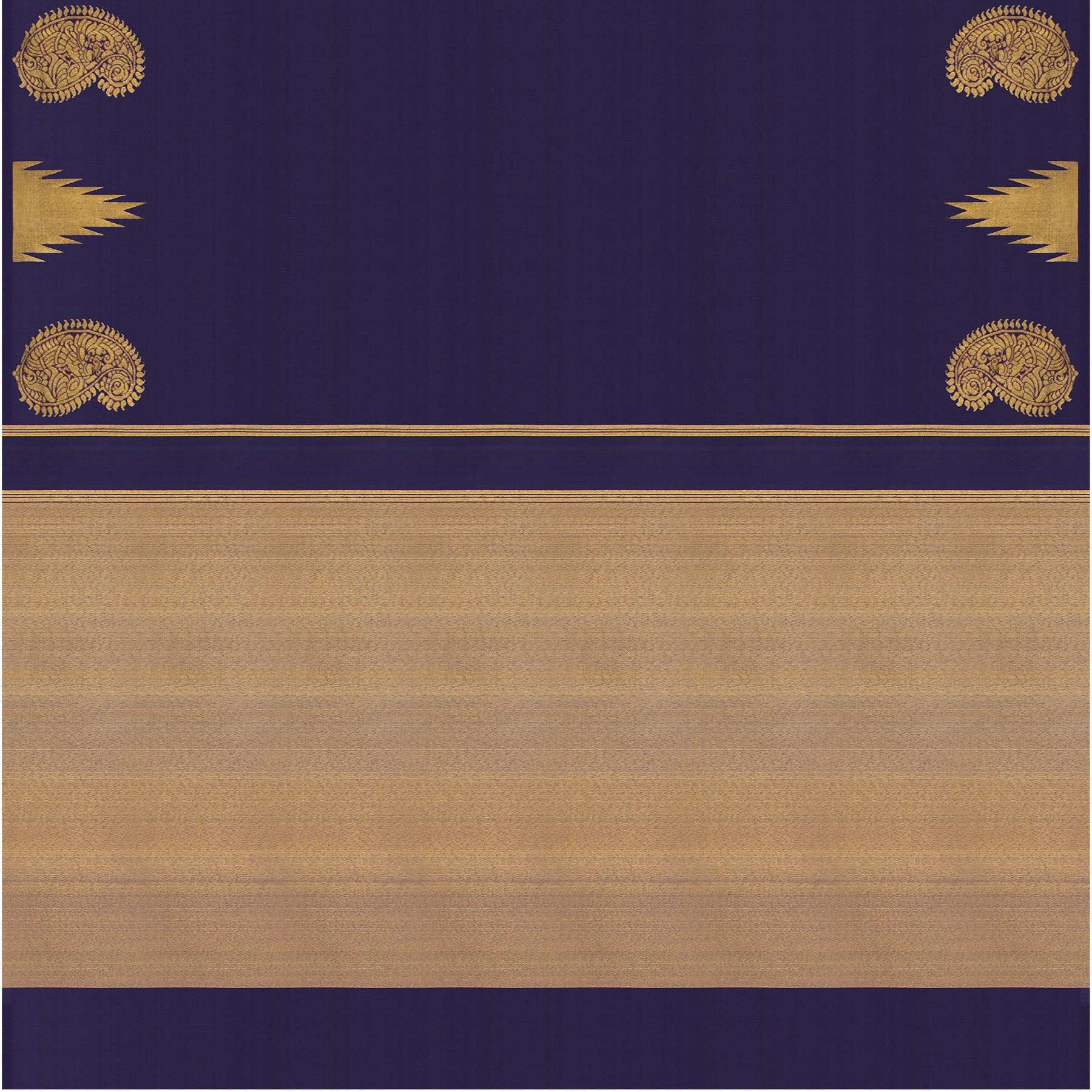 Kanakavalli Kanjivaram Silk Sari 25-611-HS001-09566 - Full View