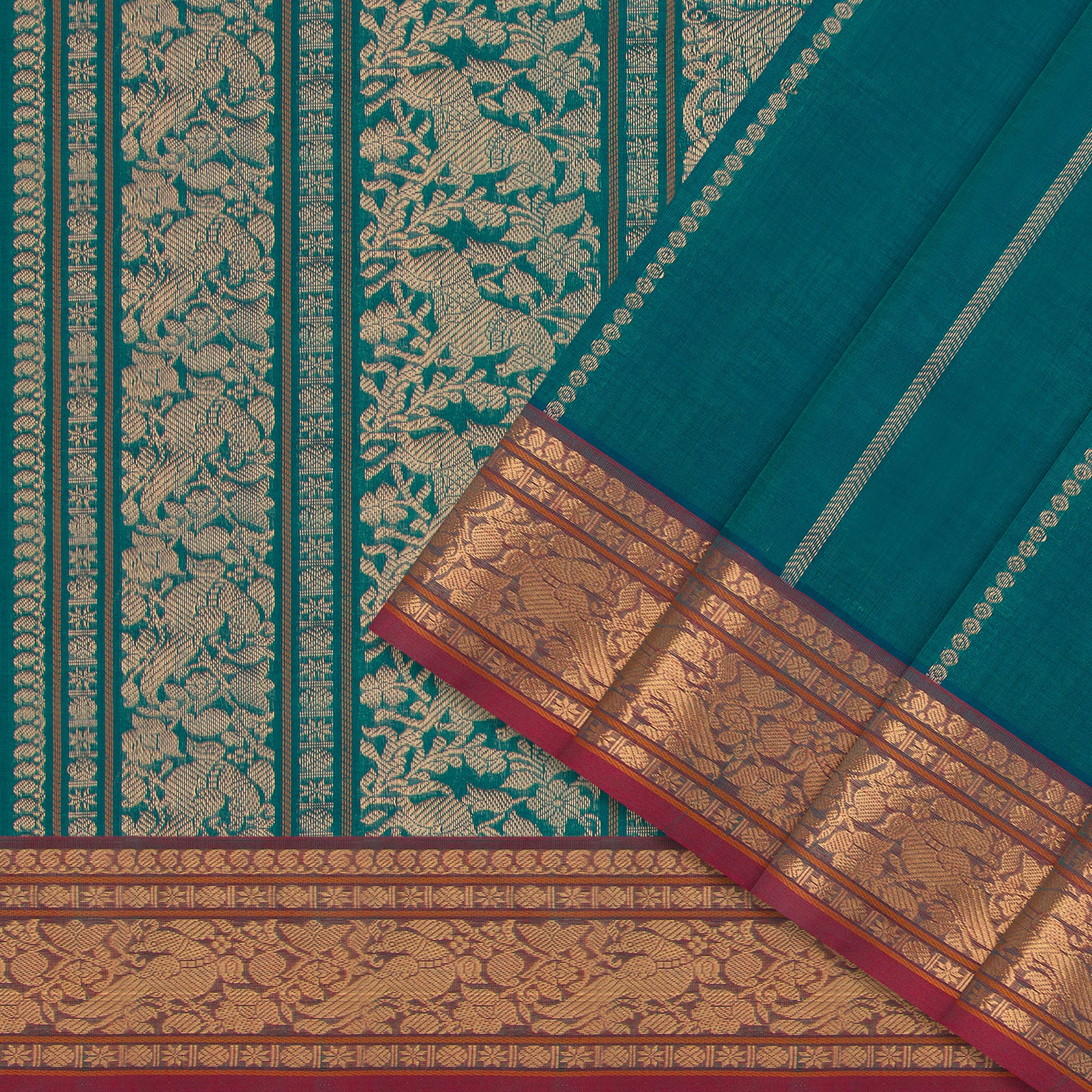 Kanakavalli Silk/Cotton Sari 25-613-HS005-00619 - Cover View