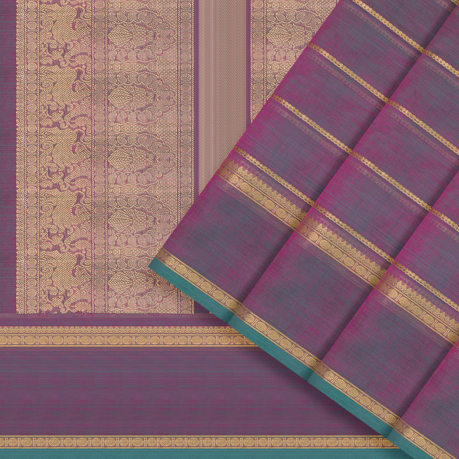 Kanakavalli Silk/Cotton Sari 25-613-HS005-00645 - Cover View