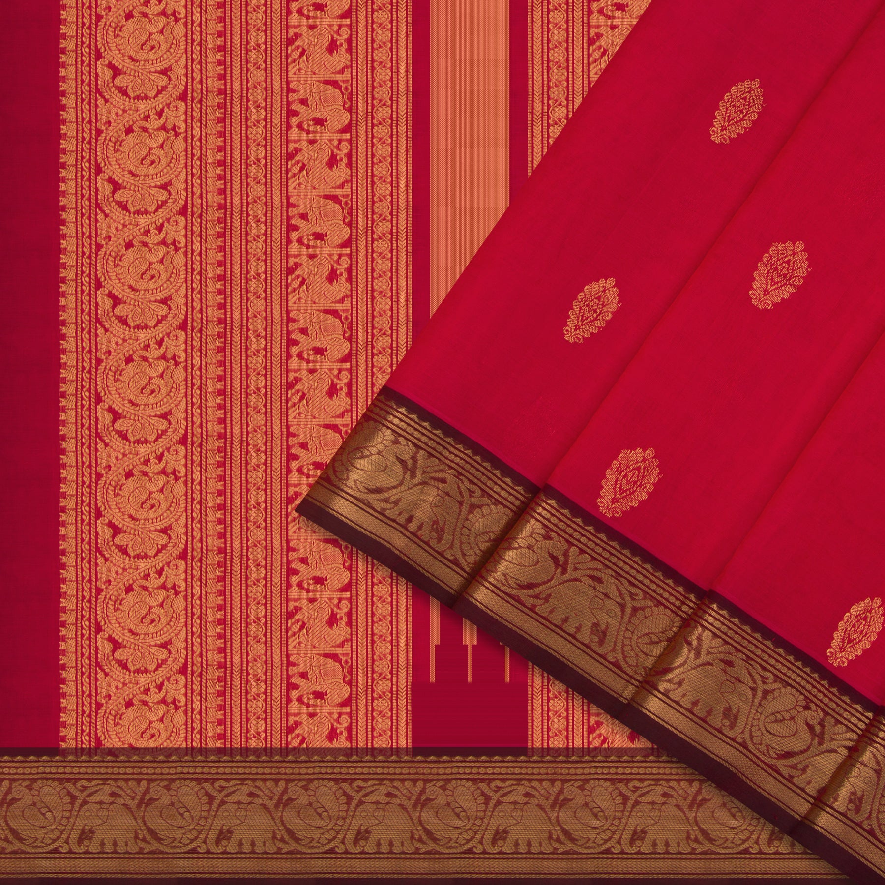 Kanakavalli Silk/Cotton Sari 25-613-HS005-00666 - Cover View