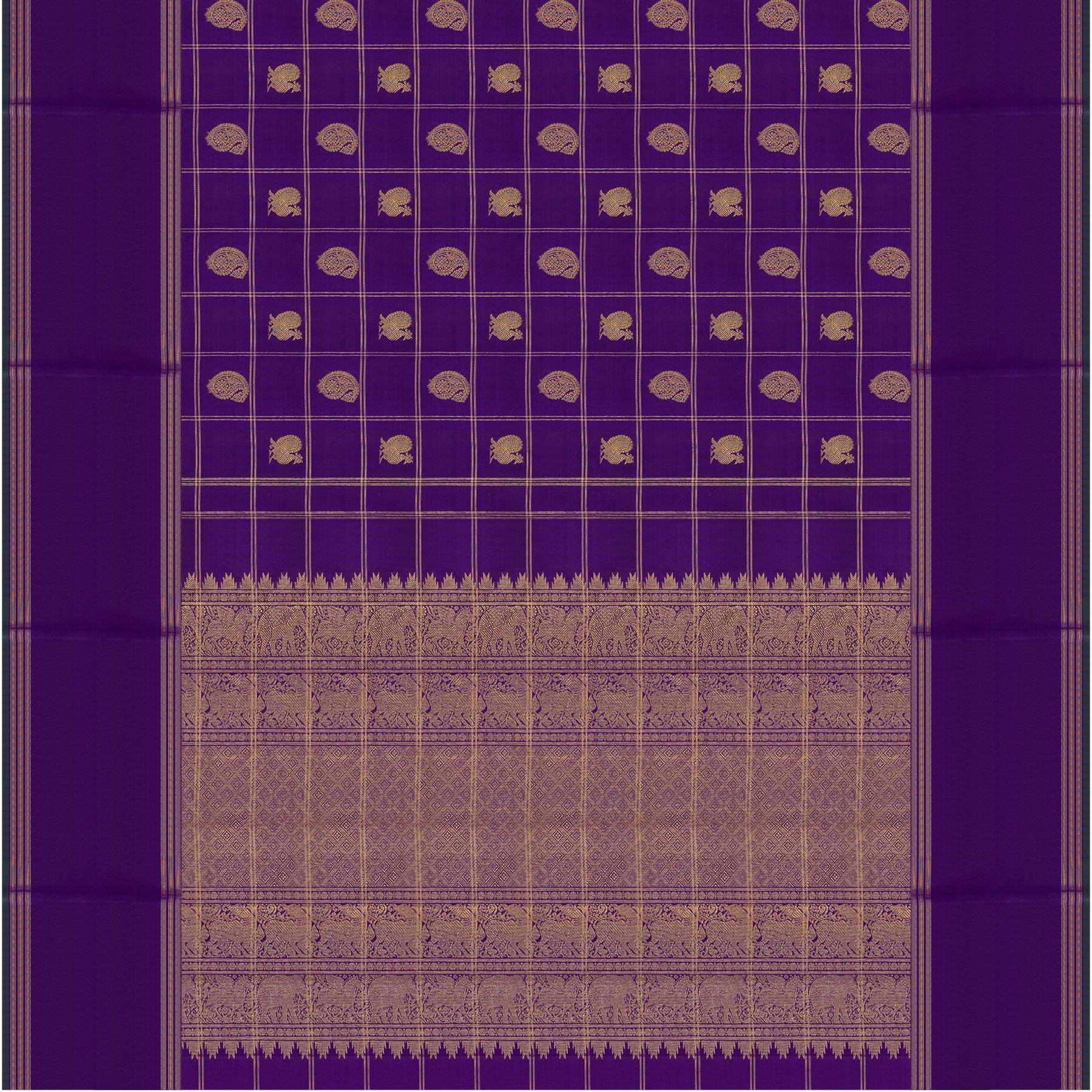 Kanakavalli Kanjivaram Silk Sari 25-615-HS001-03846 - Full View