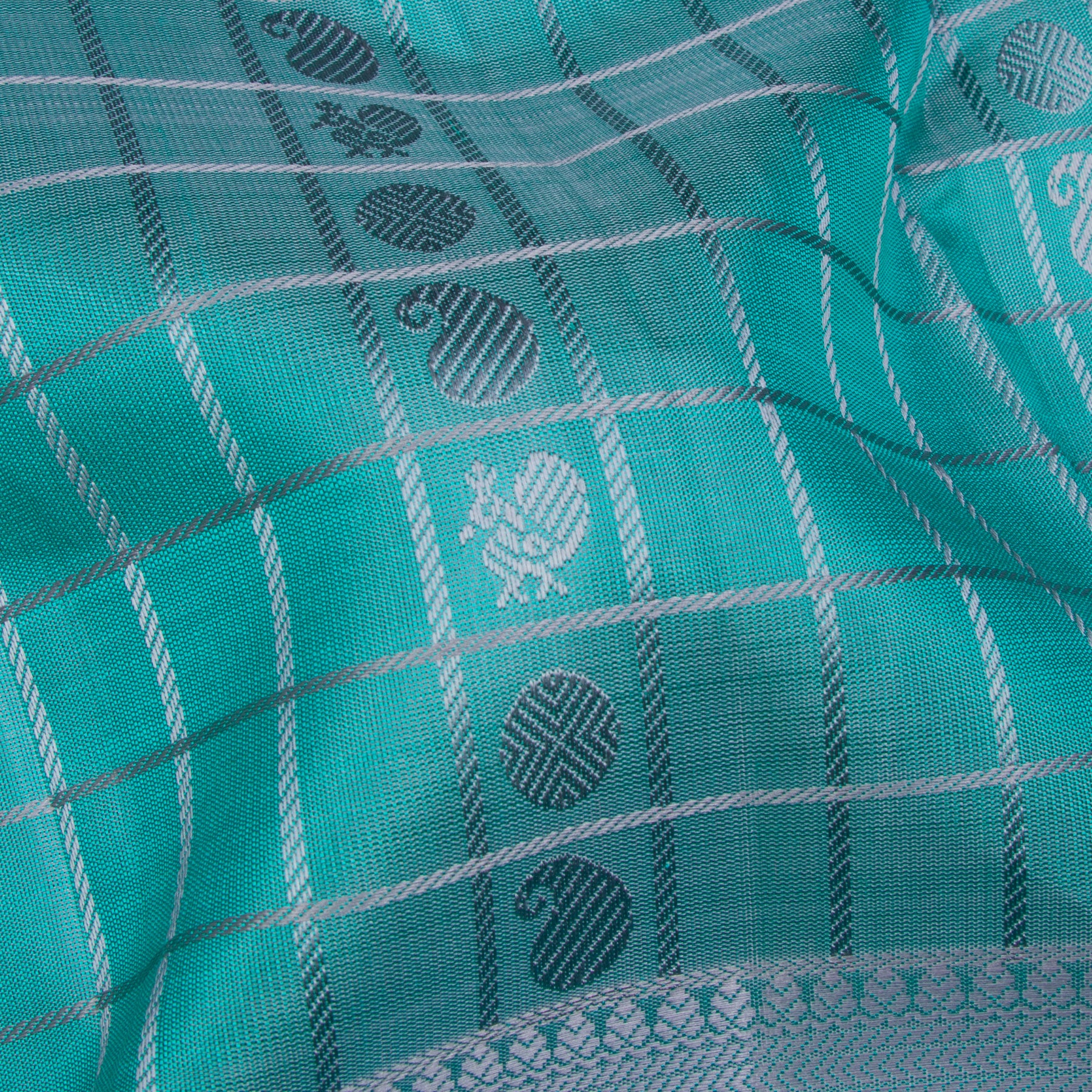 Kanakavalli Kanjivaram Silk Sari 25-615-HS001-03847 - Fabric View