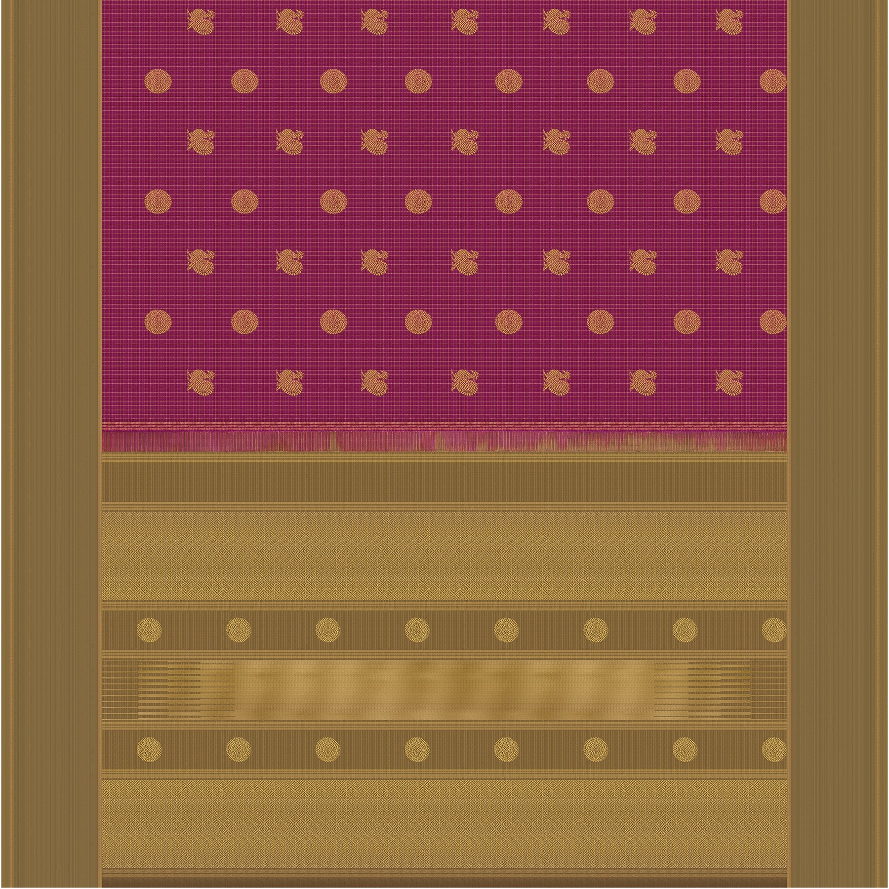 Kanakavalli Kanjivaram Silk Sari 25-615-HS001-04381 - Full View