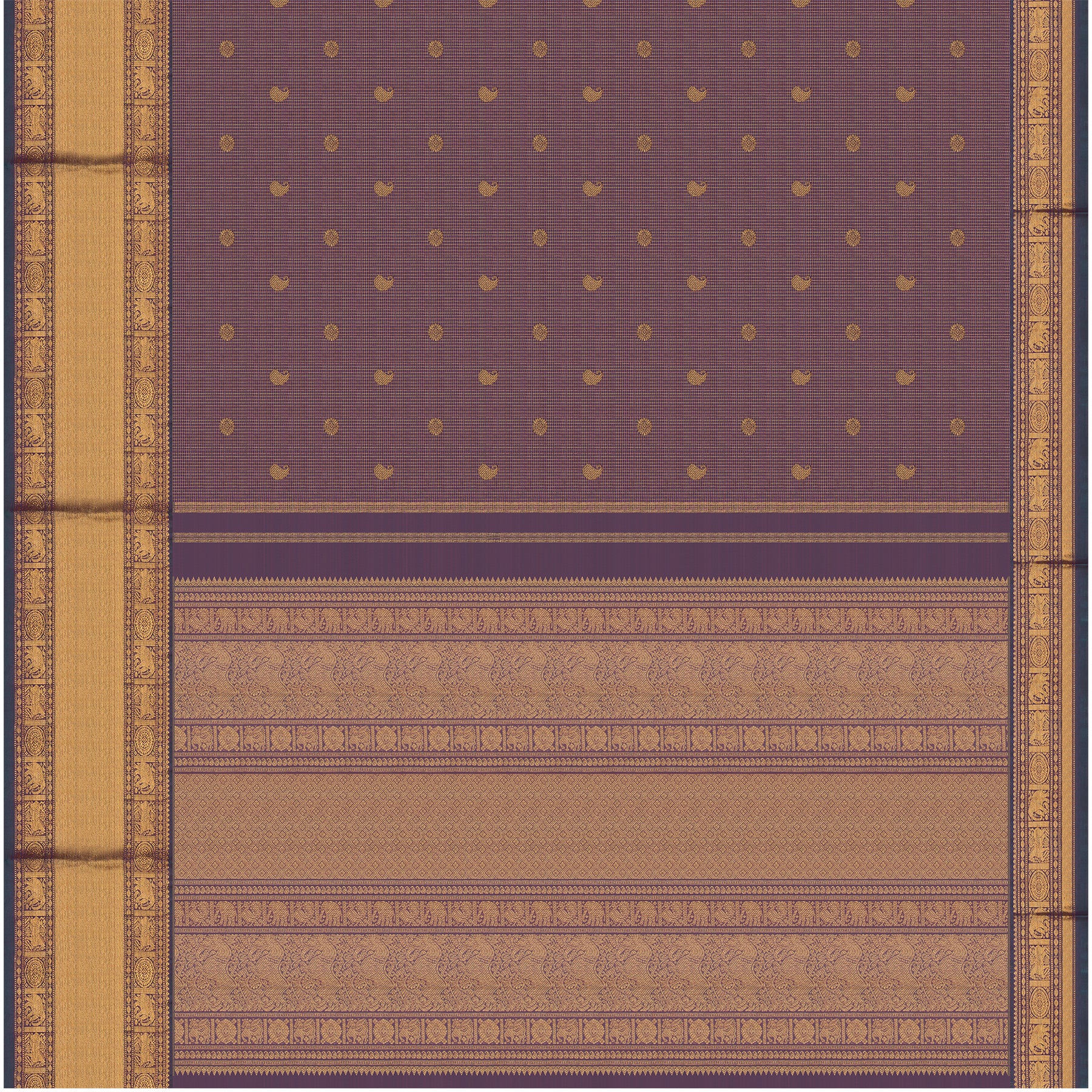 Kanakavalli Kanjivaram Silk Sari 25-615-HS001-04409 - Full View