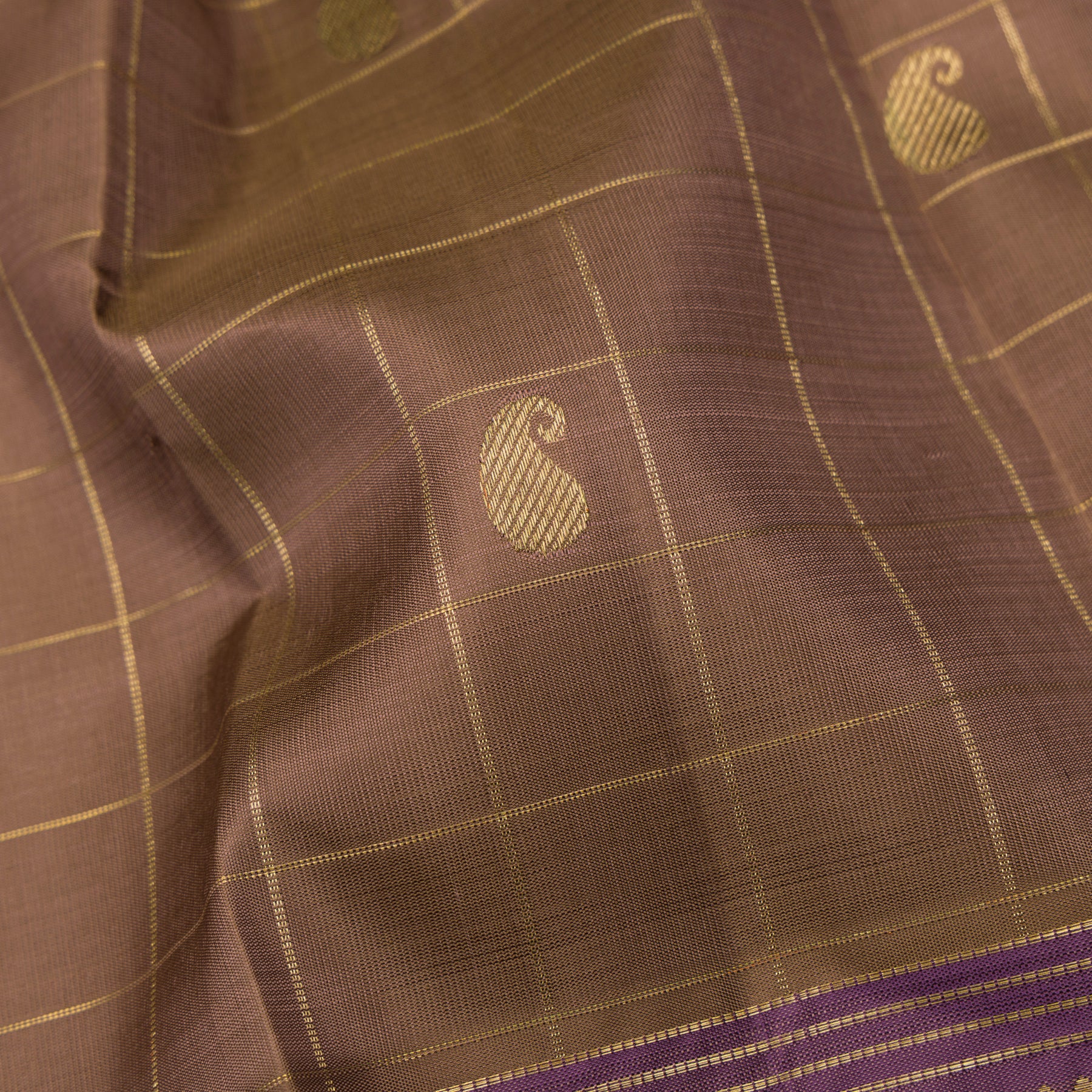Kanakavalli Kanjivaram Silk Sari 25-615-HS001-05163 - Fabric View