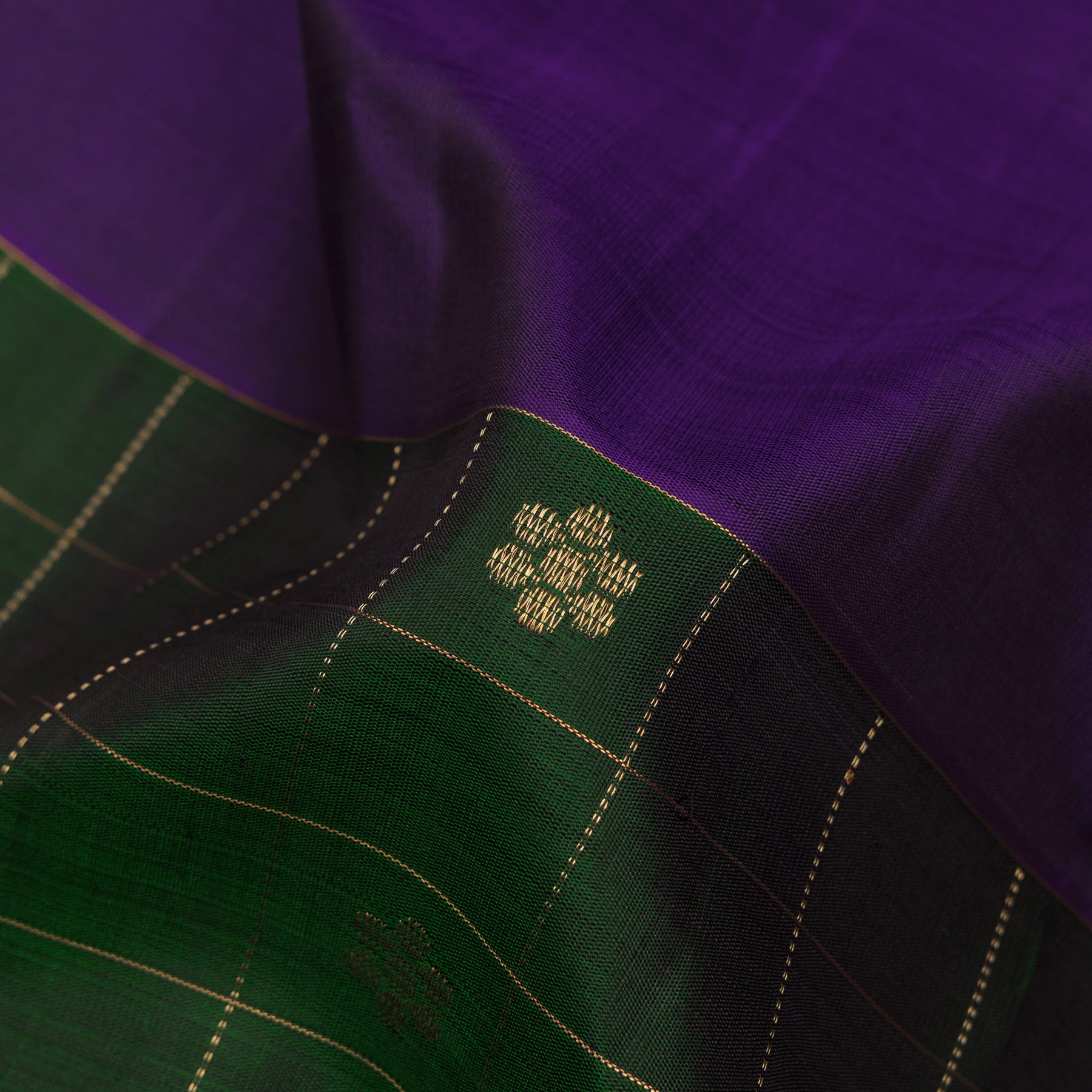 Kanakavalli Kanjivaram Silk Sari 25-615-HS001-05178 - Fabric View