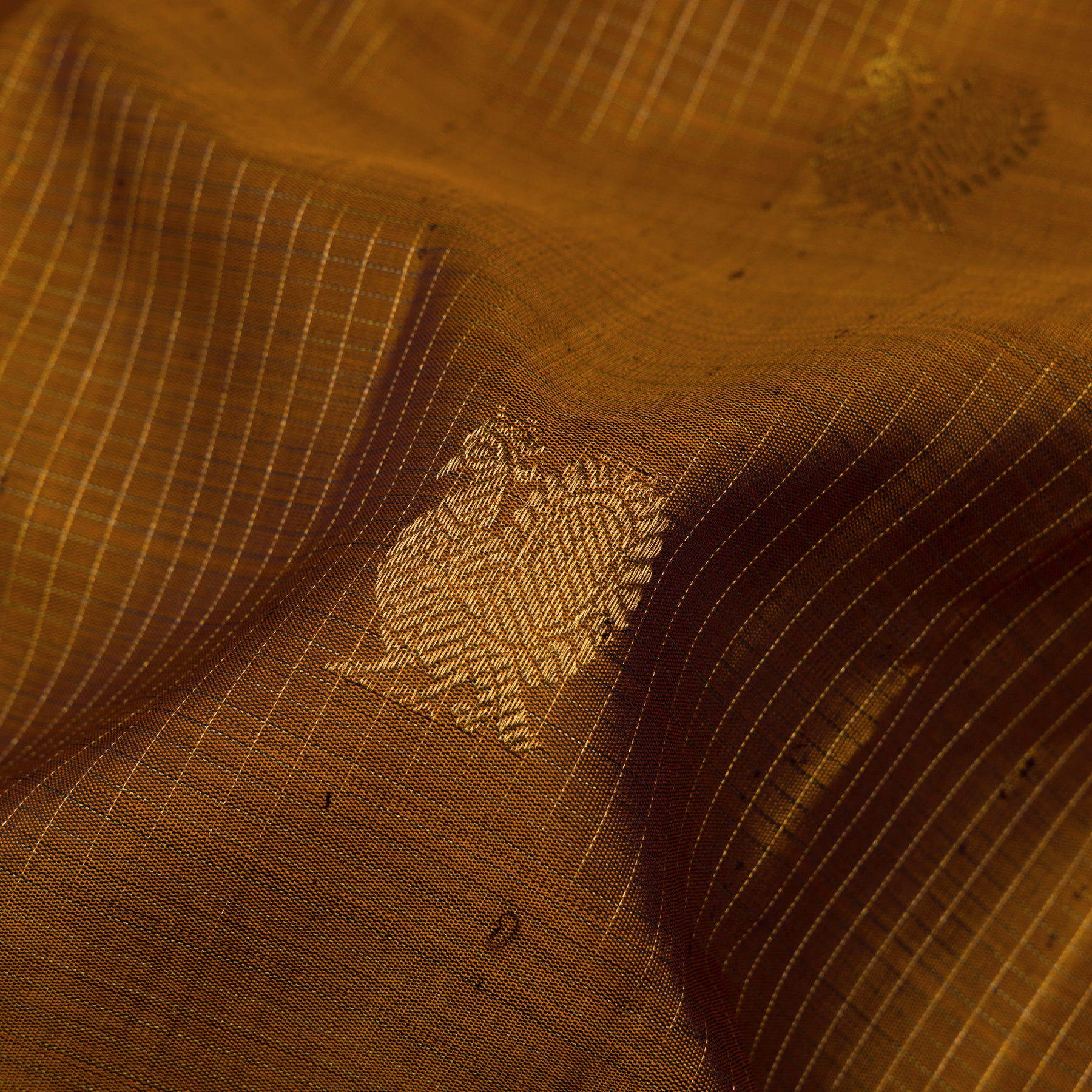 Kanakavalli Kanjivaram Silk Sari 25-615-HS001-05246 - Fabric View