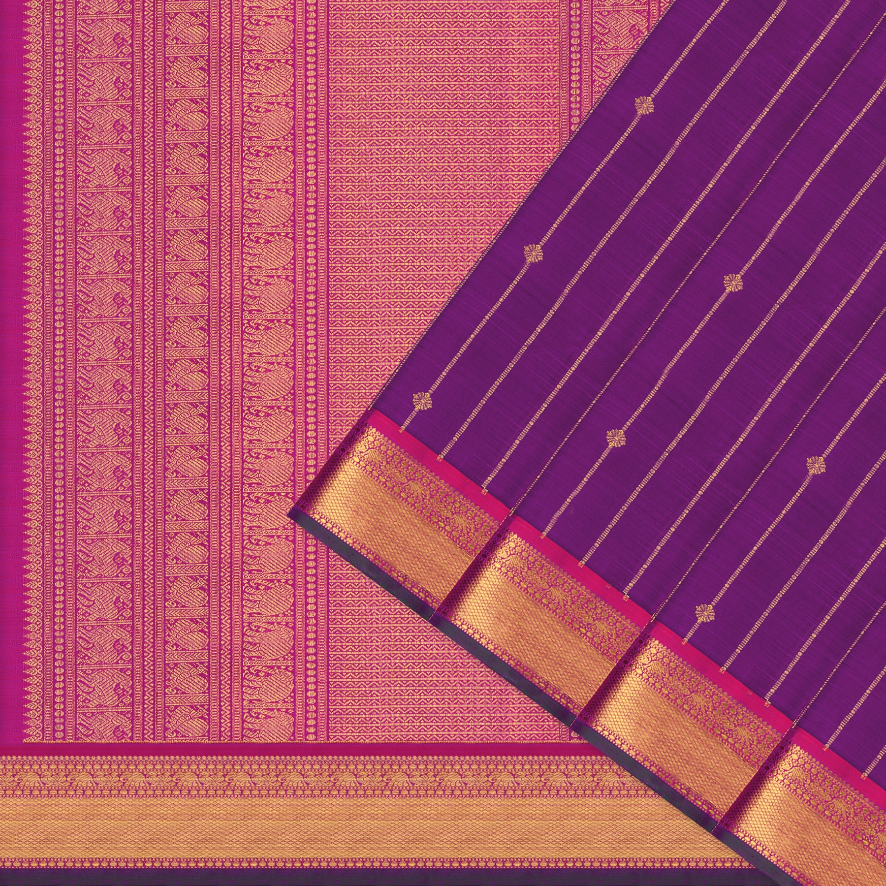 Kanakavalli Kanjivaram Silk Sari 25-615-HS001-06810 - Cover View