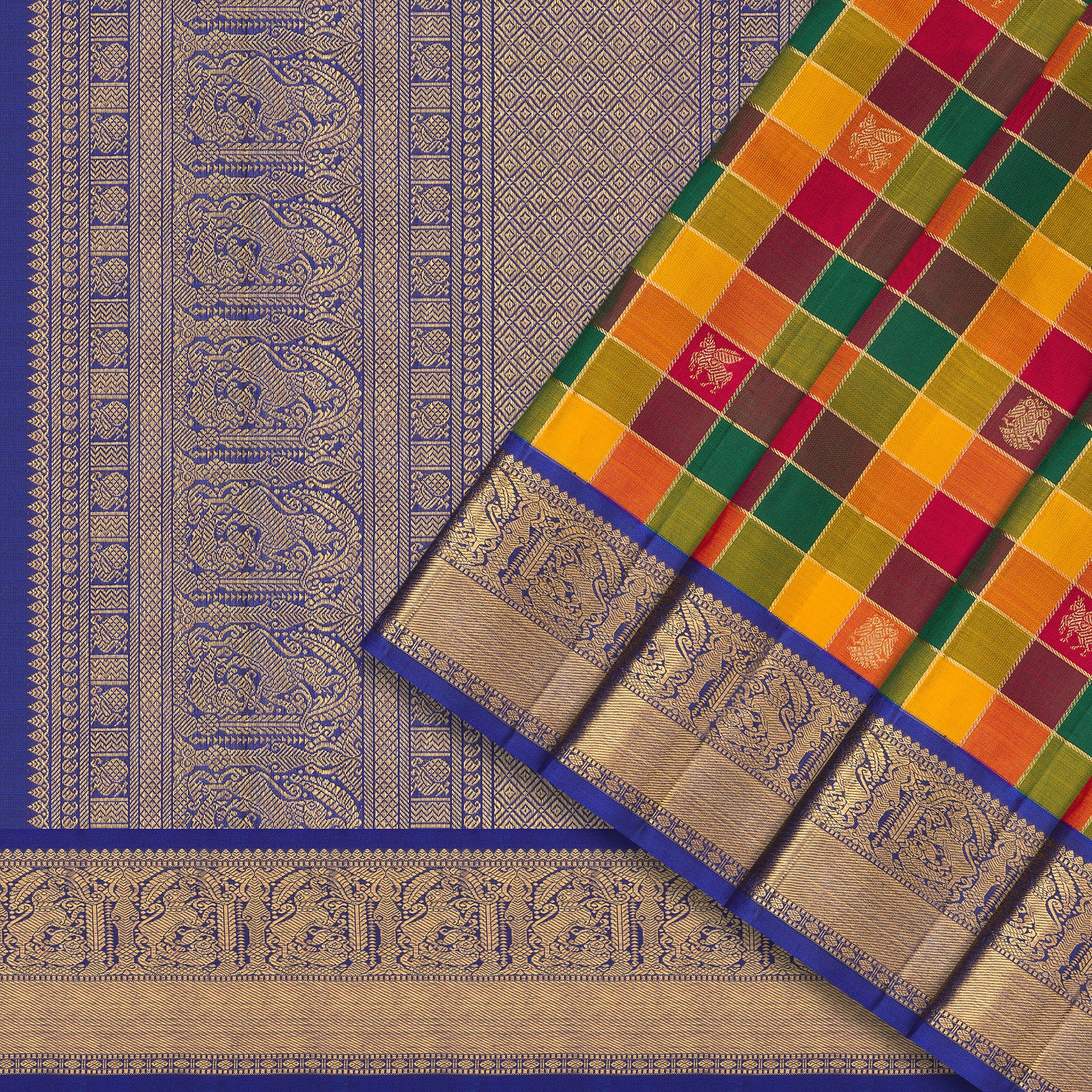 Kanakavalli Kanjivaram Silk Sari 25-615-HS001-08551 - Cover View