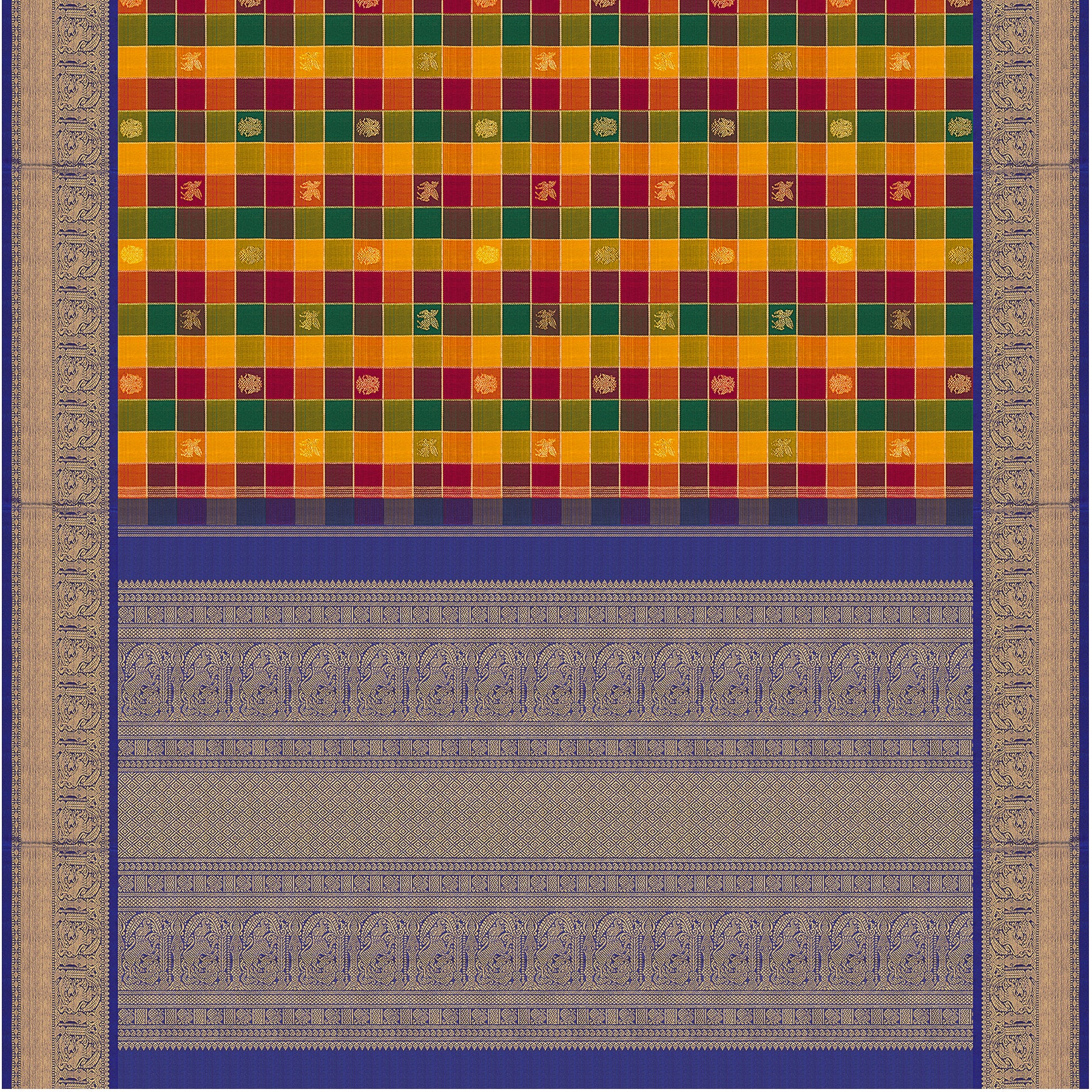 Kanakavalli Kanjivaram Silk Sari 25-615-HS001-08551 - Full View