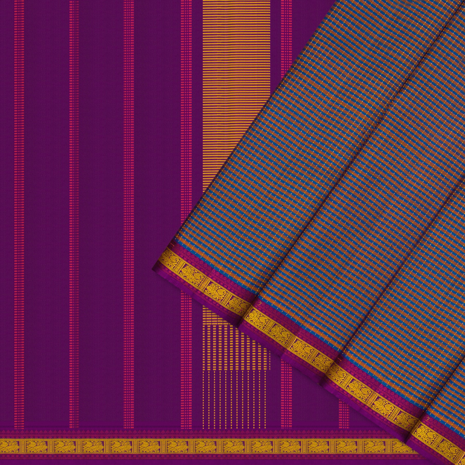 Kanakavalli Kanjivaram Silk Sari 25-615-HS001-09235 - Cover View