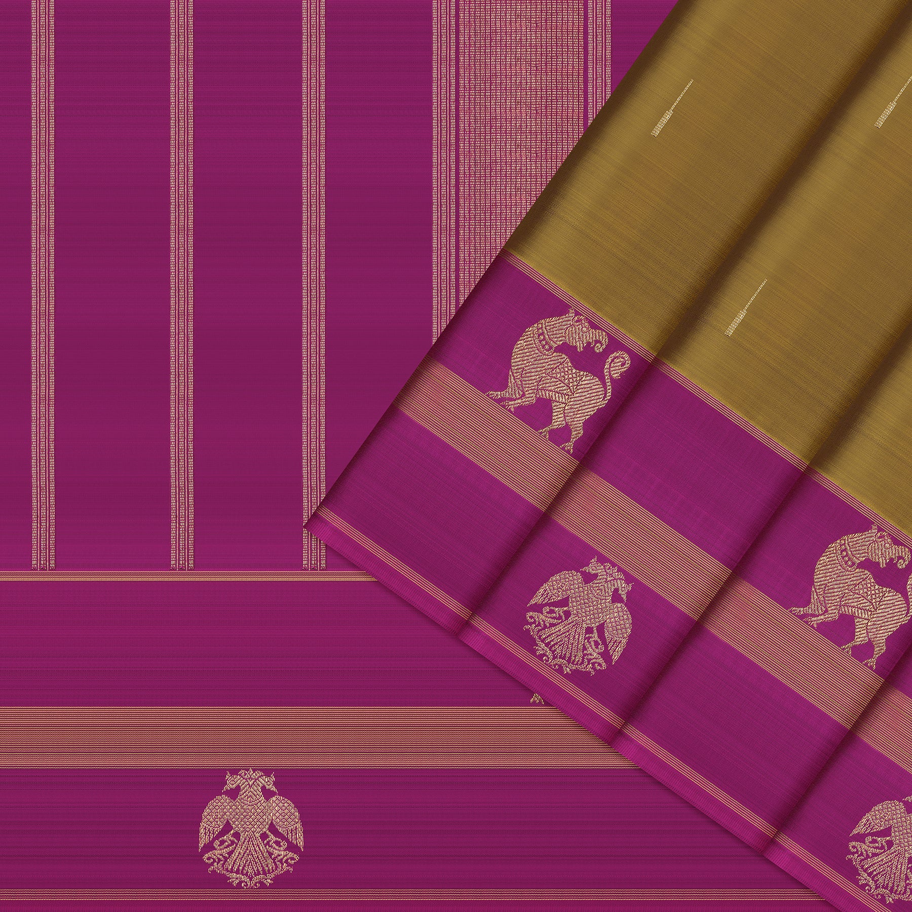 Kanakavalli Kanjivaram Silk Sari 25-615-HS001-09253 - Cover View