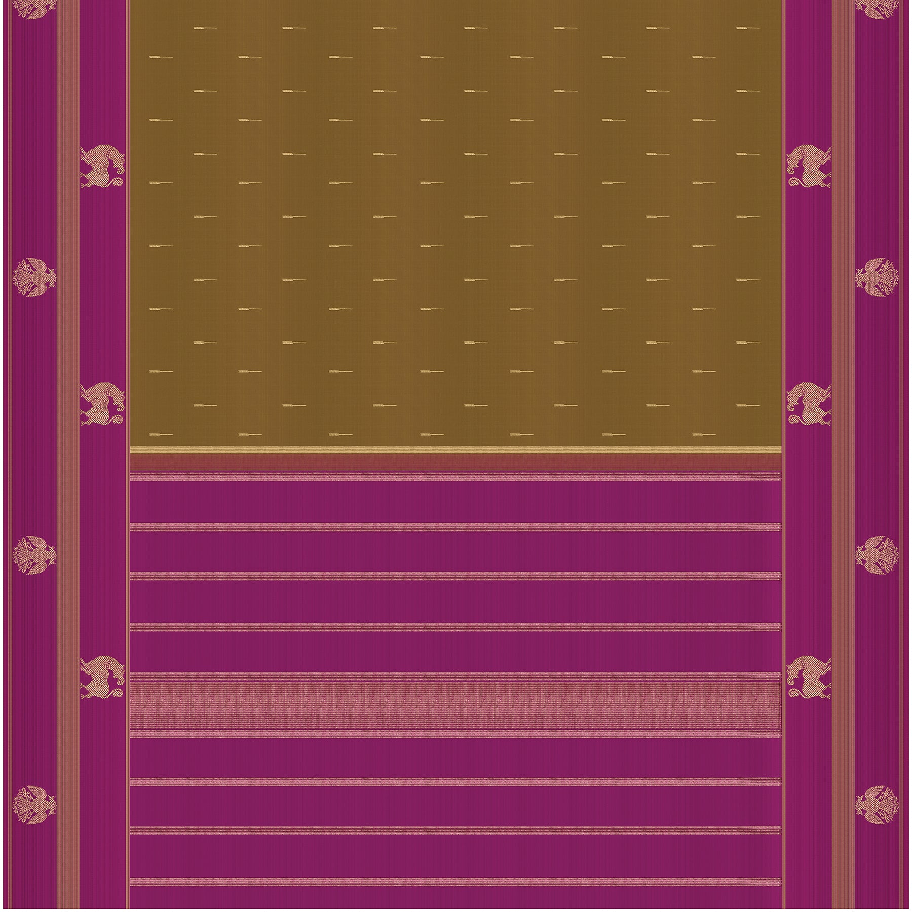 Kanakavalli Kanjivaram Silk Sari 25-615-HS001-09253 - Full View