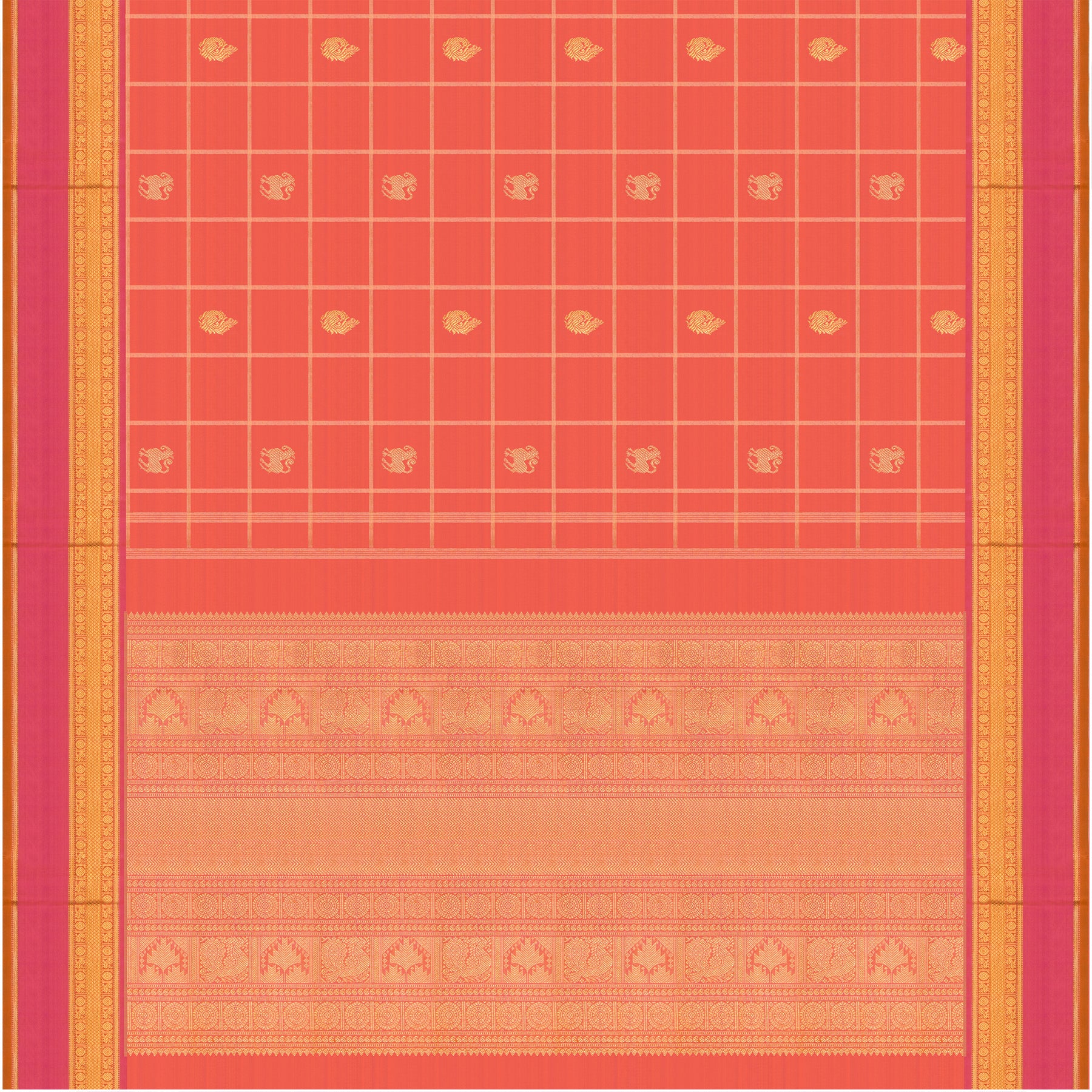 Kanakavalli Kanjivaram Silk Sari 25-615-HS001-09274 - Full View