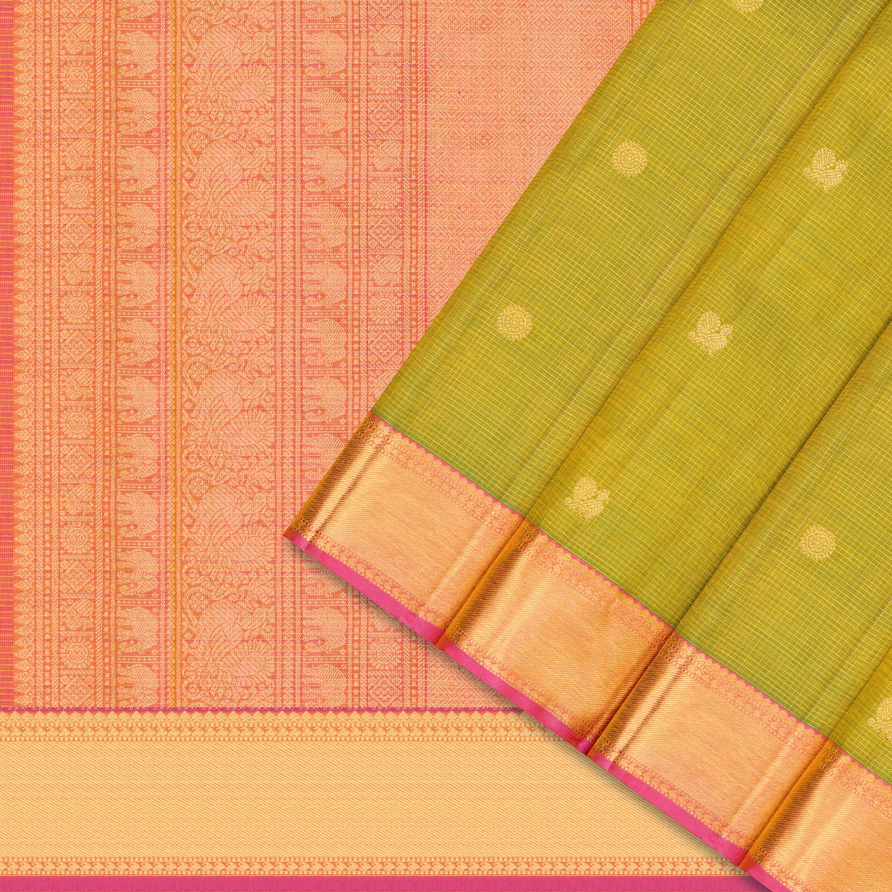 Kanakavalli Kanjivaram Silk Sari 25-615-HS001-09283 - Cover View