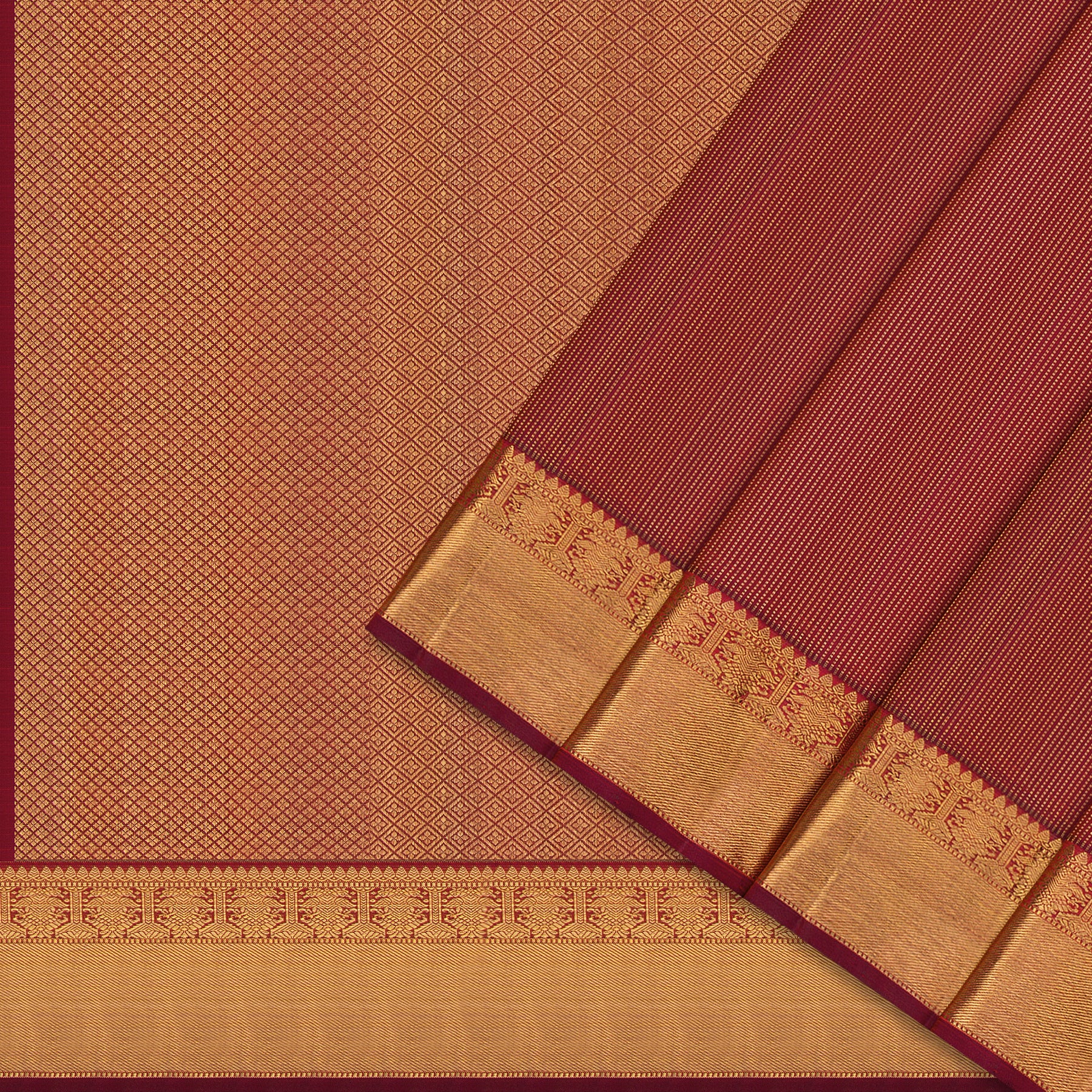 Kanakavalli Kanjivaram Silk Sari 25-615-HS001-09285 - Cover View