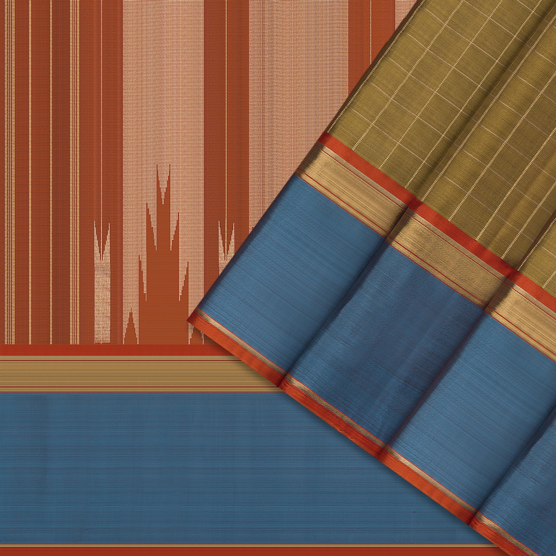 Kanakavalli Kanjivaram Silk Sari 25-615-HS001-09307 - Cover View