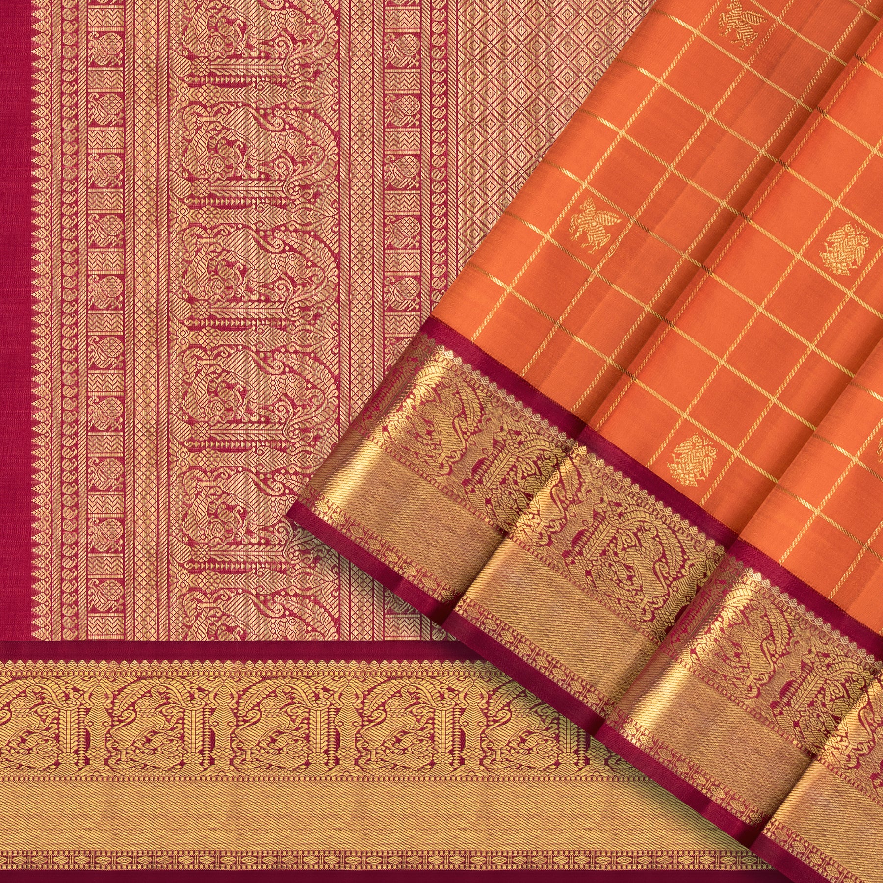 Kanakavalli Kanjivaram Silk Sari 25-615-HS001-09318 - Cover View