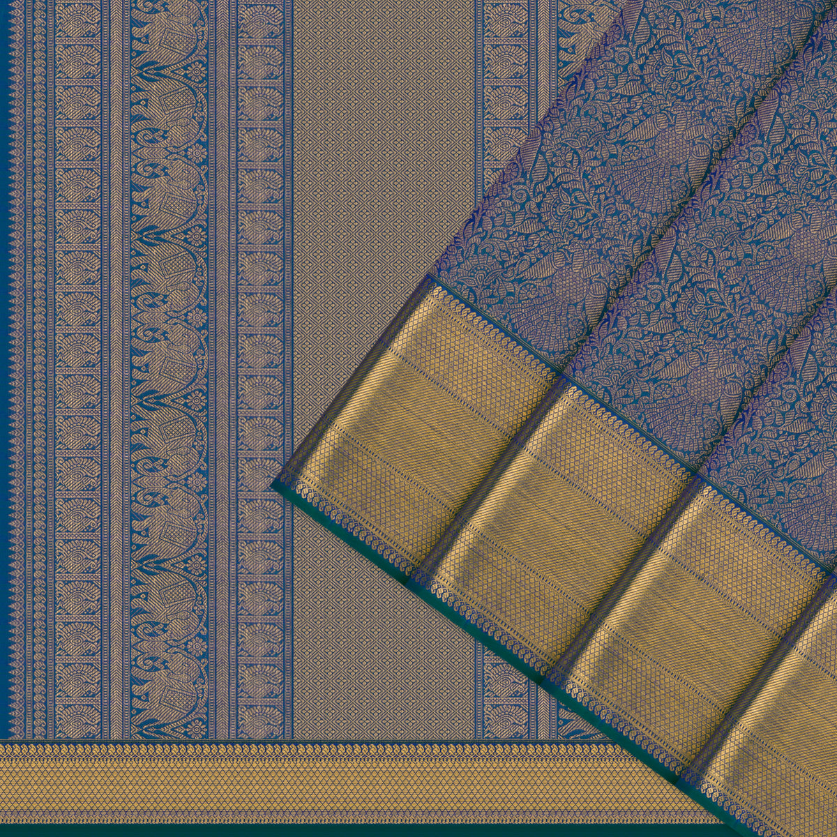 Kanakavalli Kanjivaram Silk Sari 25-615-HS001-10715 - Cover View