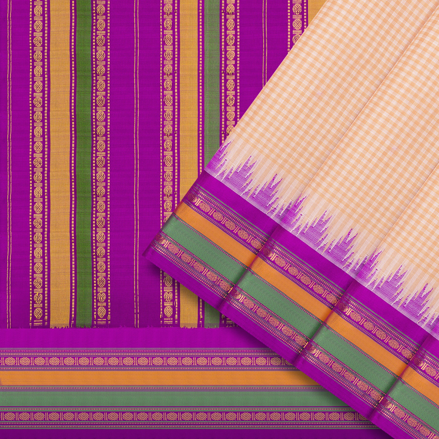 Kanakavalli Gadwal Silk/Cotton Sari 25-616-HS005-06438 - Cover View