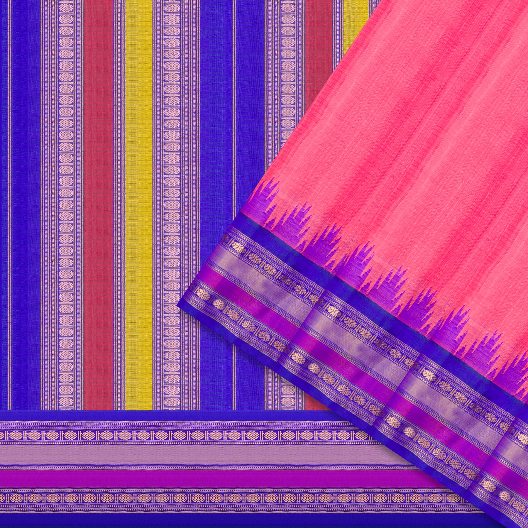 Kanakavalli Gadwal Silk/Cotton Sari 25-616-HS005-06443 - Cover View