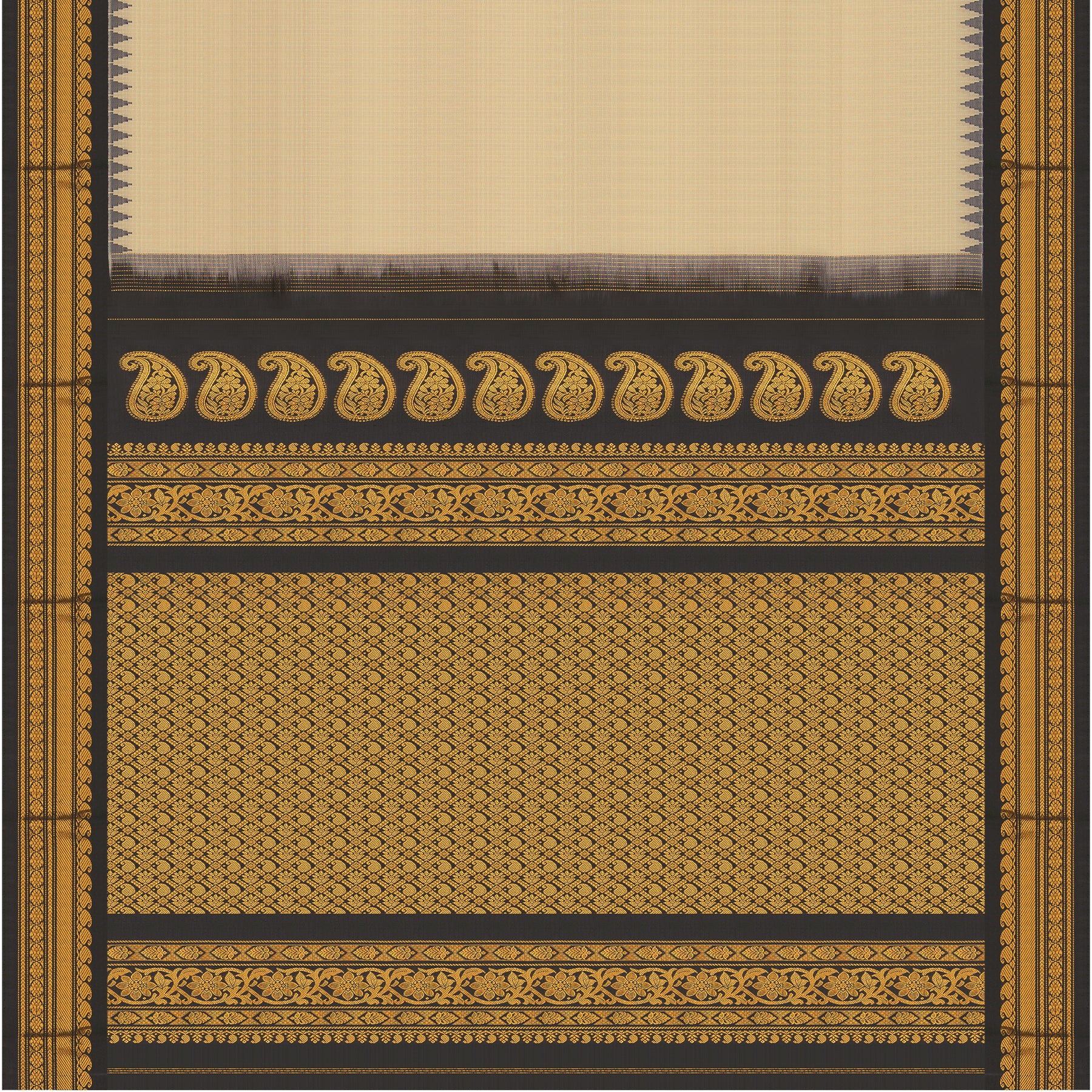 Kanakavalli Gadwal Silk/Cotton Sari 25-616-HS005-06445 - Full View