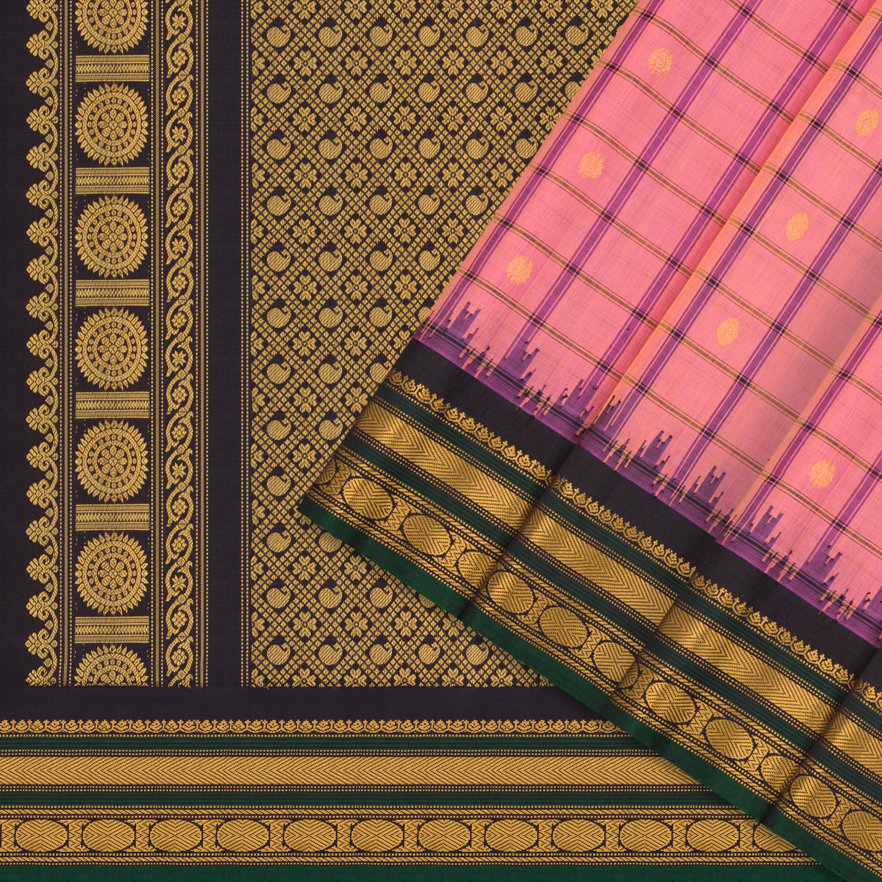 Kanakavalli Gadwal Silk/Cotton Sari 25-616-HS005-06448 - Cover View