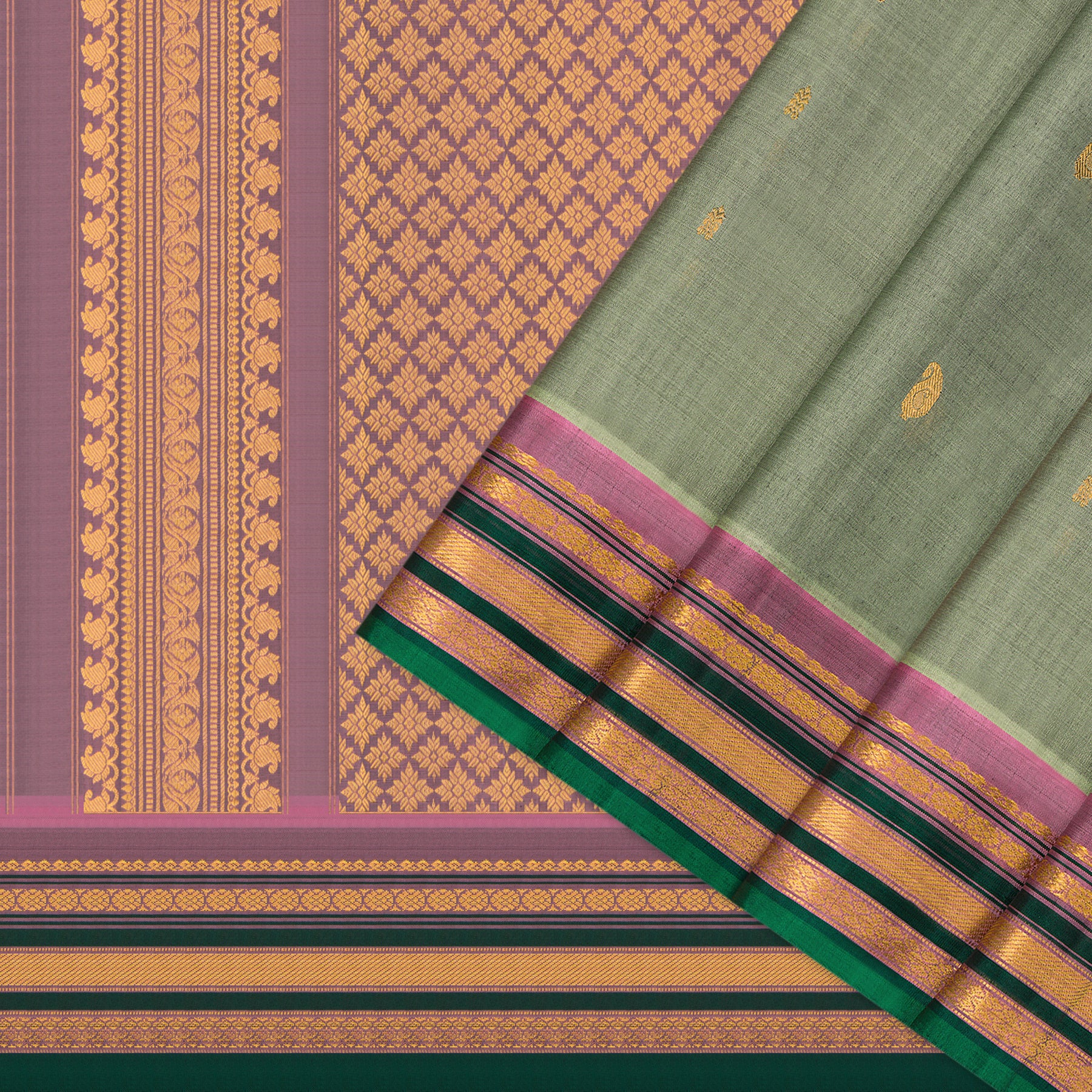 Kanakavalli Gadwal Silk/Cotton Sari 25-616-HS005-06453 - Cover View