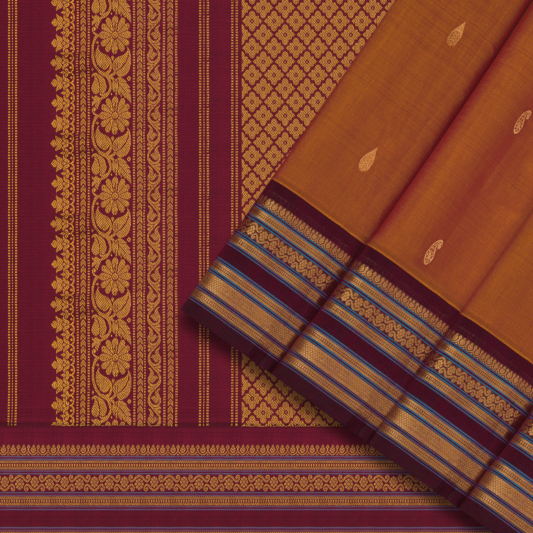 Kanakavalli Gadwal Silk/Cotton Sari 25-616-HS005-06454 - Cover View