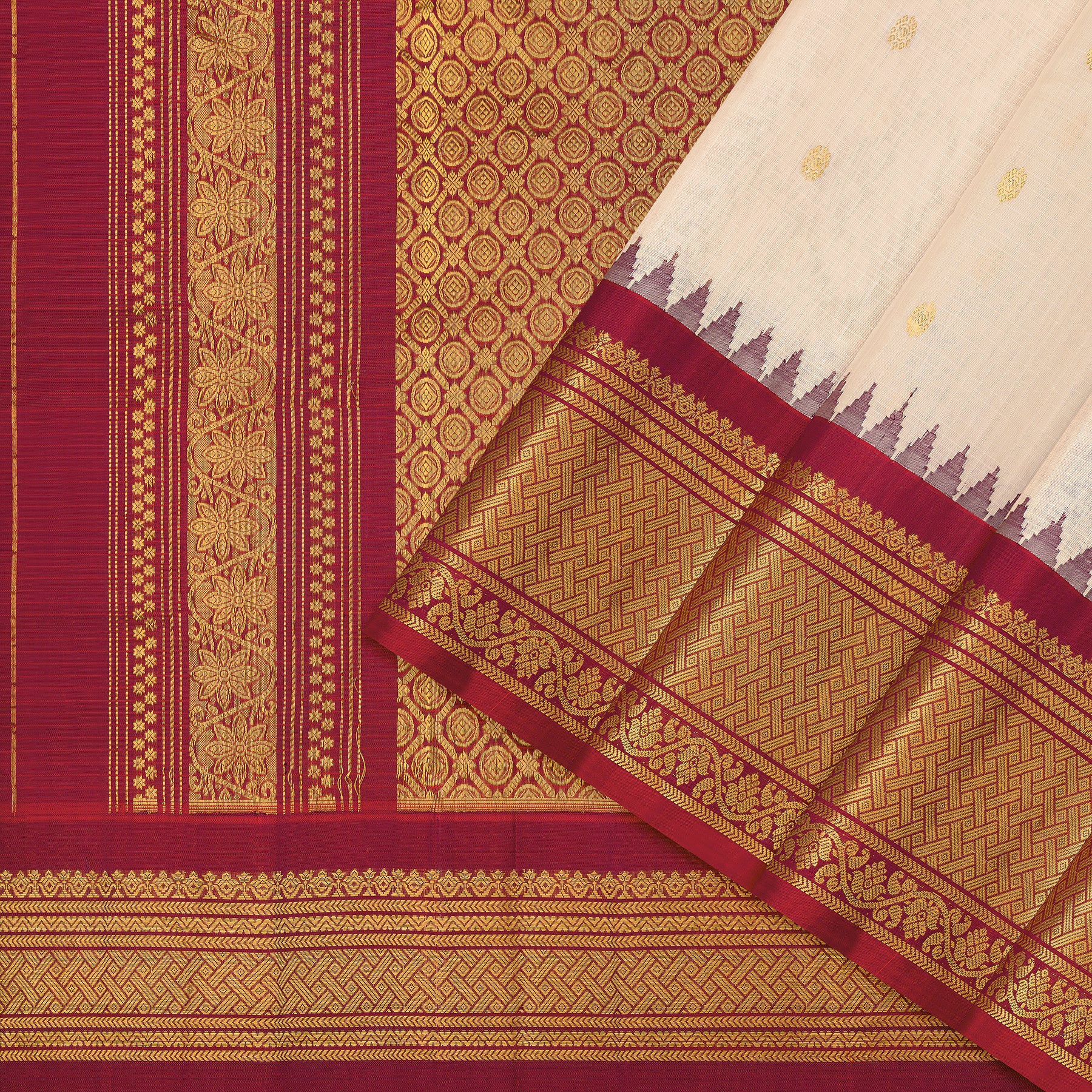 Kanakavalli Gadwal Silk/Cotton Sari 25-616-HS005-06457 - Cover View