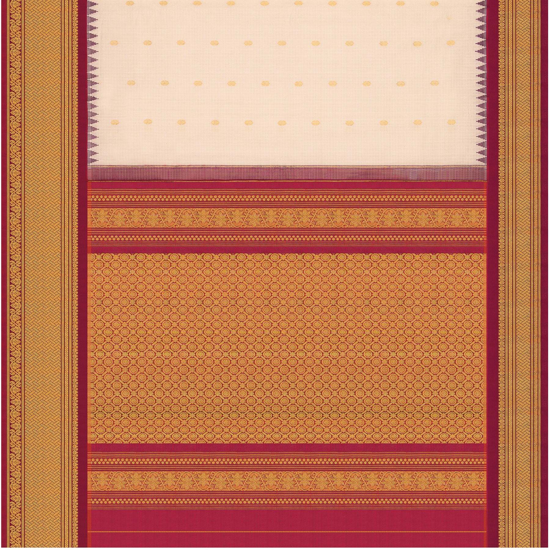 Kanakavalli Gadwal Silk/Cotton Sari 25-616-HS005-06457 - Full View