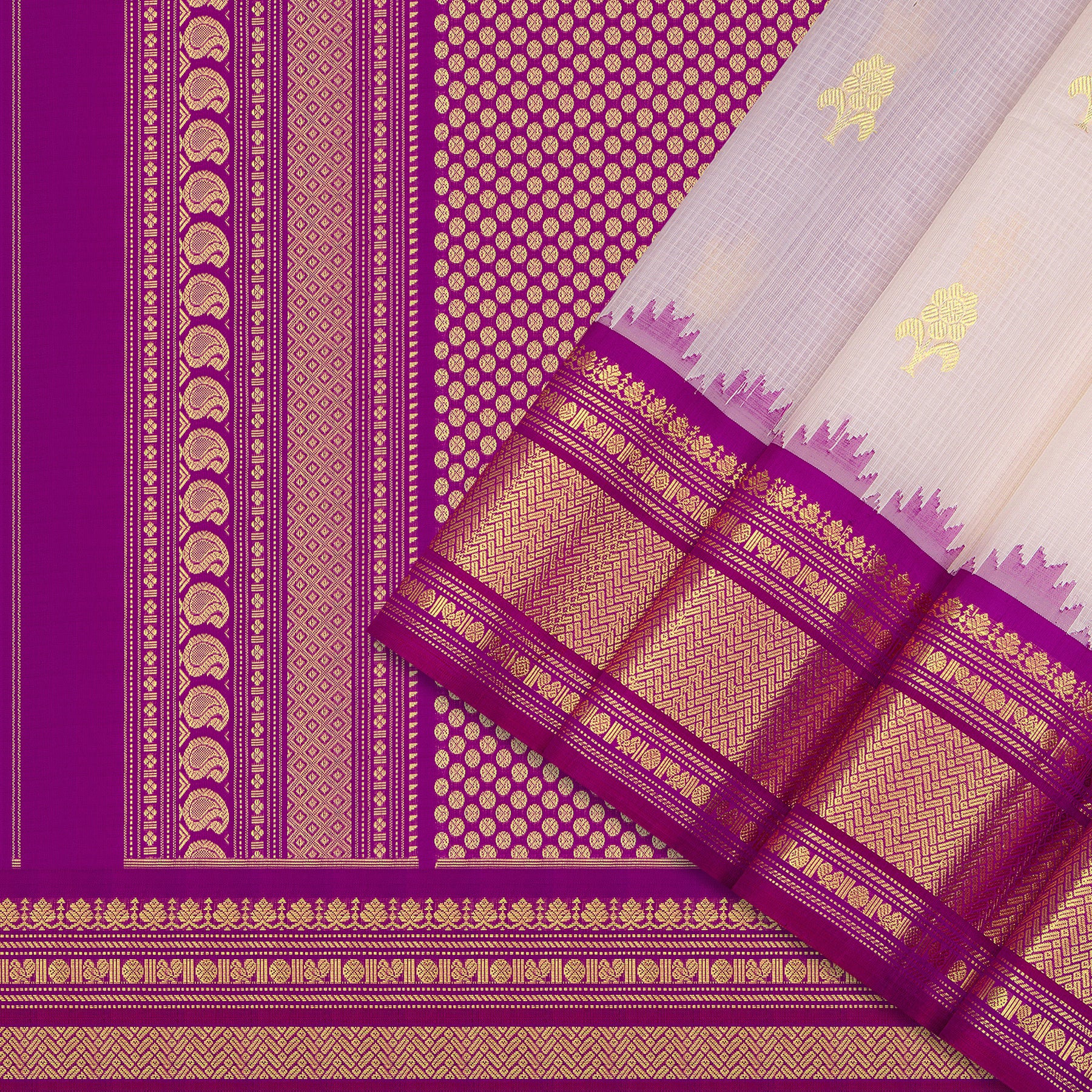 Kanakavalli Gadwal Silk/Cotton Sari 25-616-HS005-06461 - Cover View