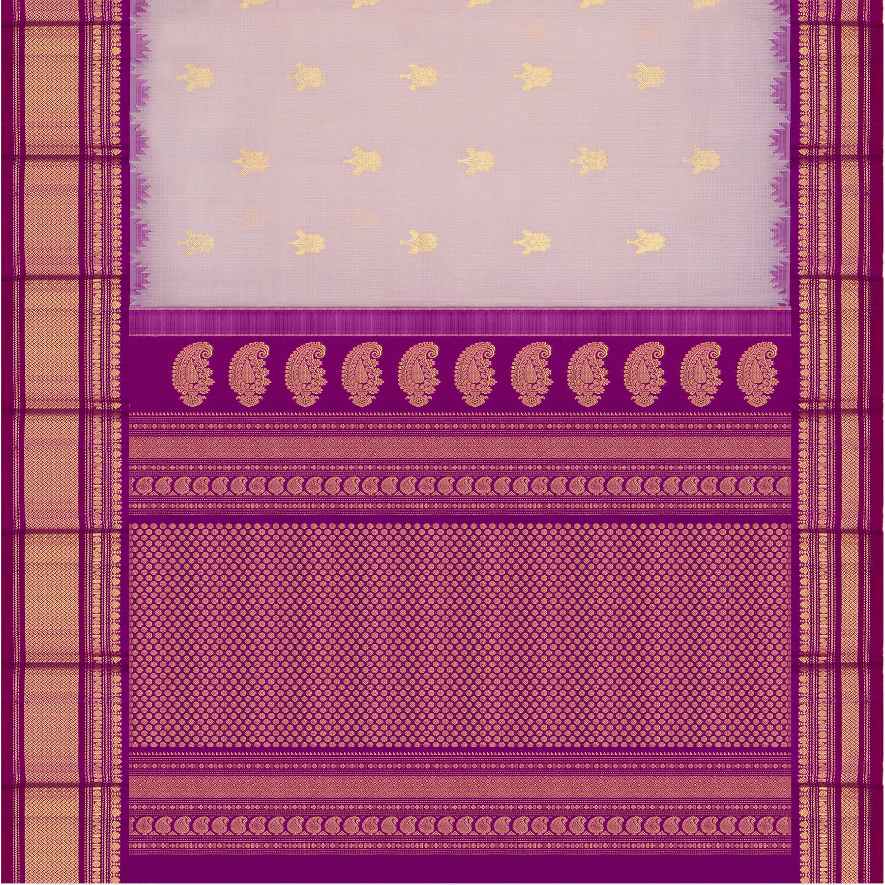 Kanakavalli Gadwal Silk/Cotton Sari 25-616-HS005-06461 - Full View