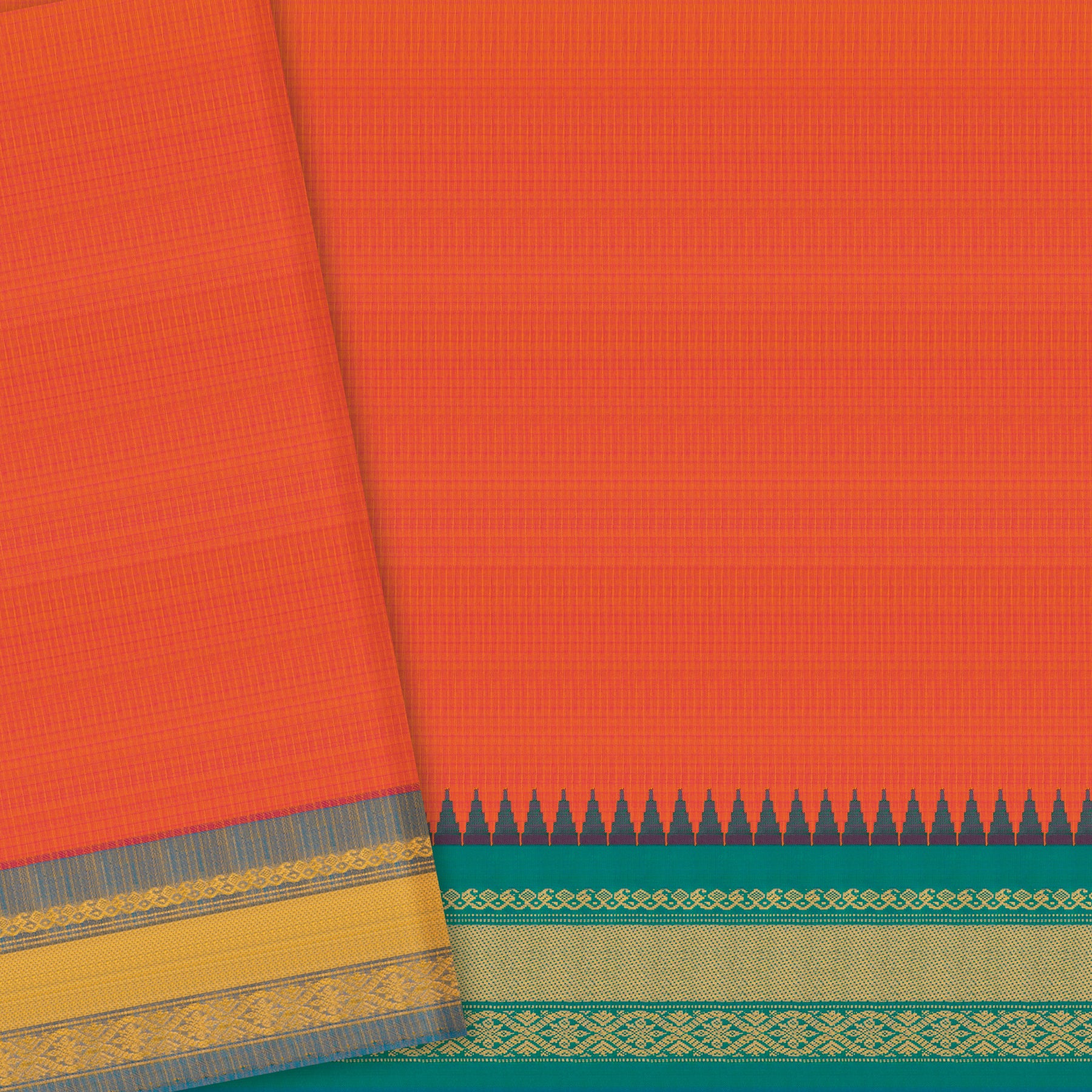 Kanakavalli Gadwal Silk/Cotton Sari 25-616-HS005-06470 - Blouse View