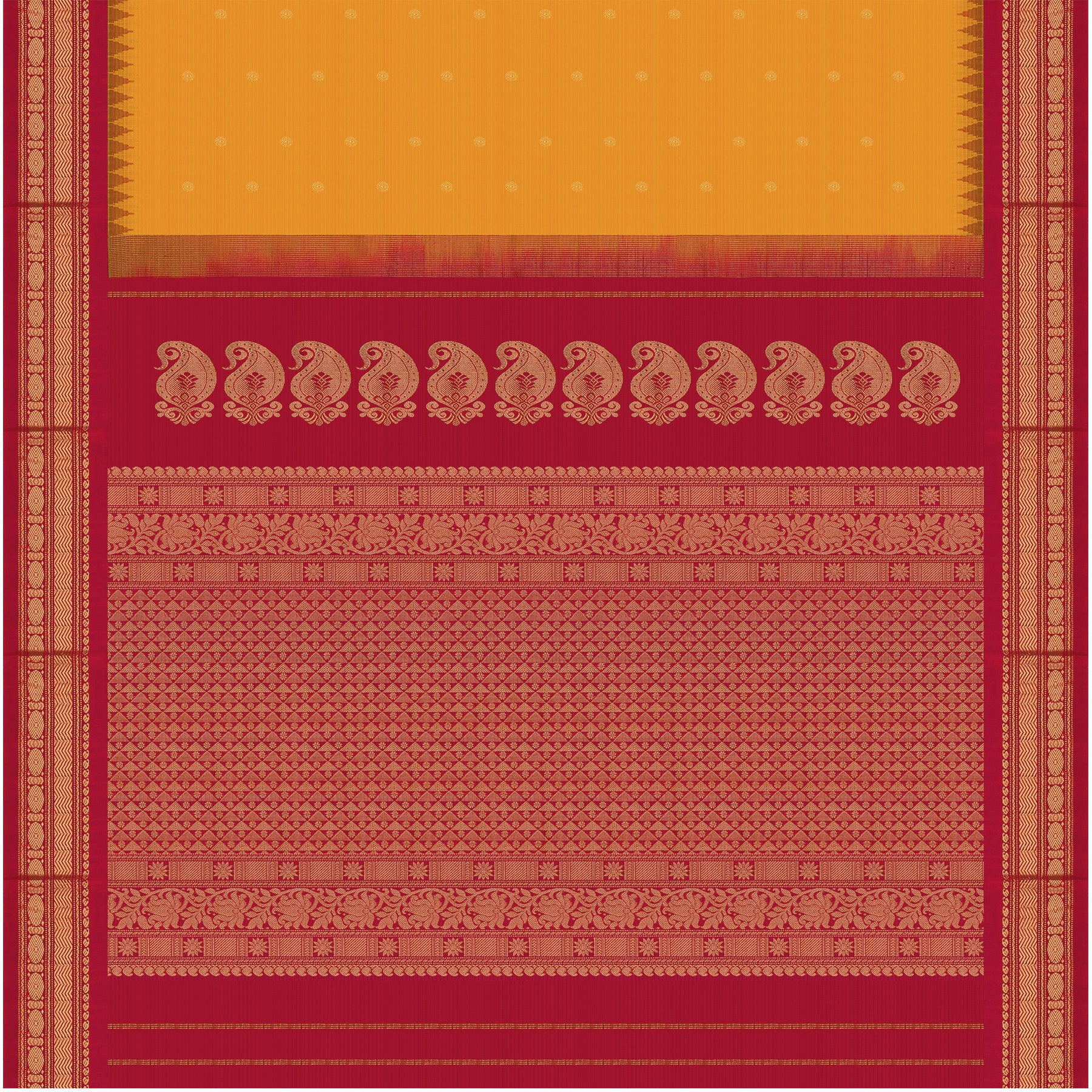 Kanakavalli Gadwal Silk/Cotton Sari 25-616-HS005-06473 - Full View