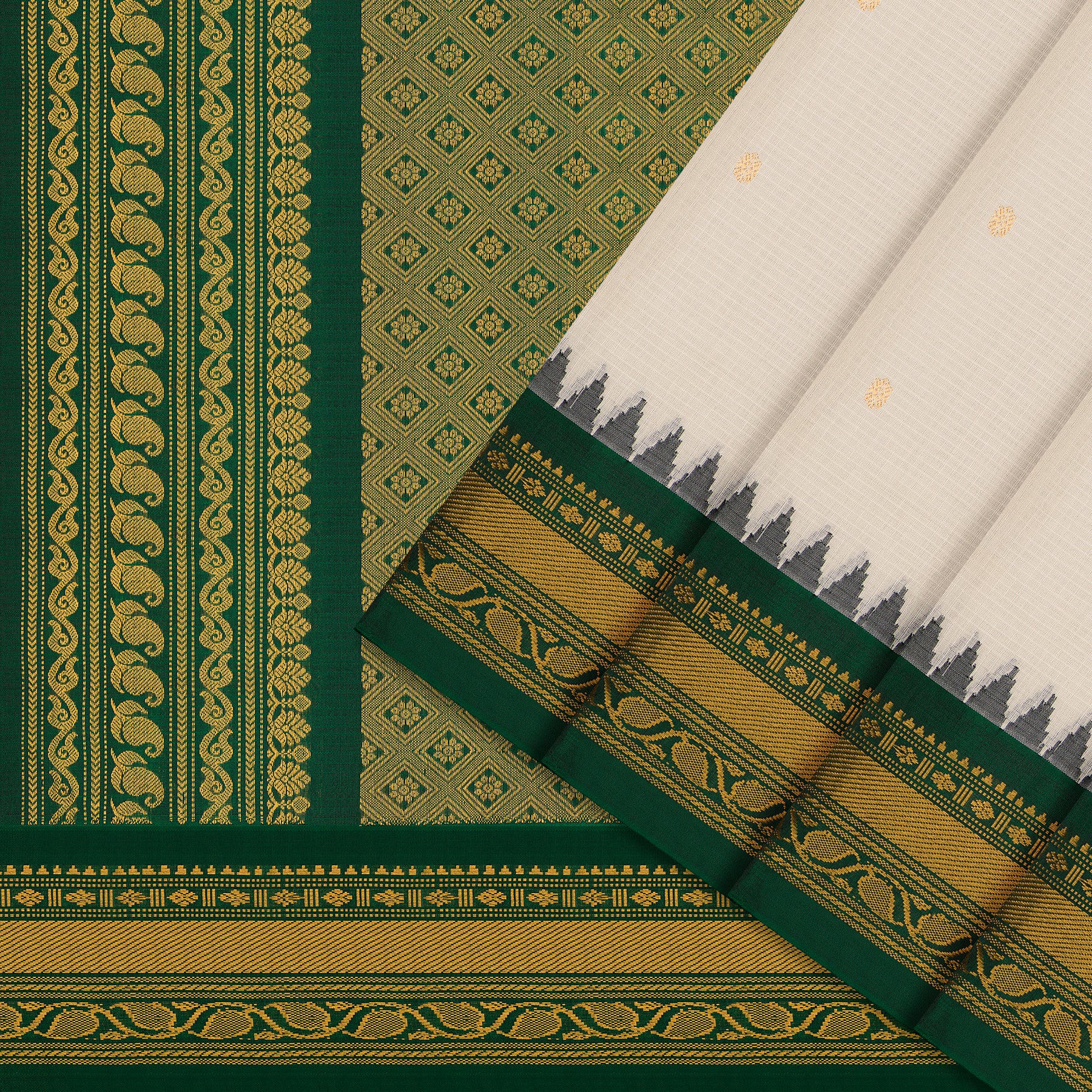 Kanakavalli Gadwal Silk/Cotton Sari 25-616-HS005-06475 - Cover View