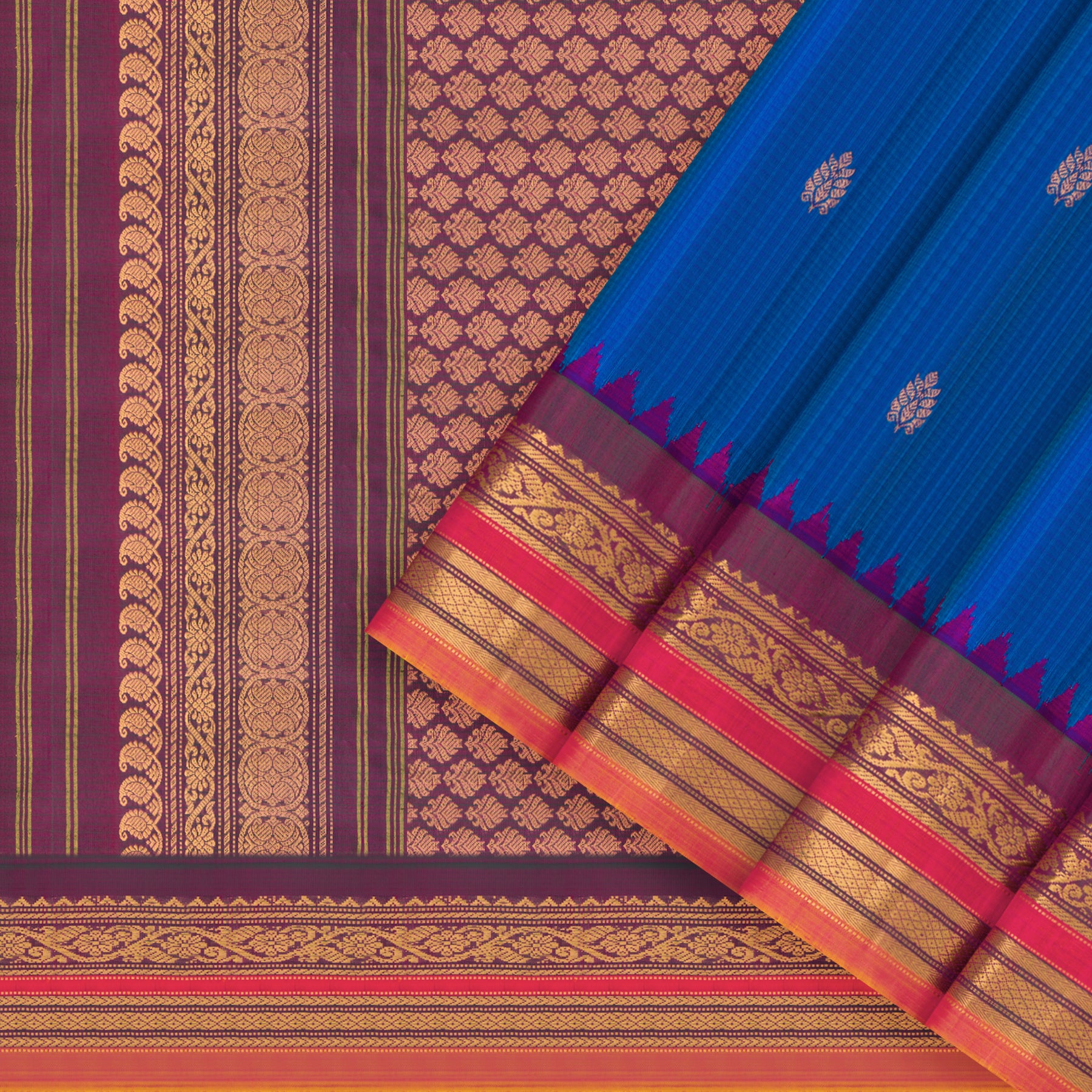 Kanakavalli Gadwal Silk/Cotton Sari 25-616-HS005-06481 - Cover View