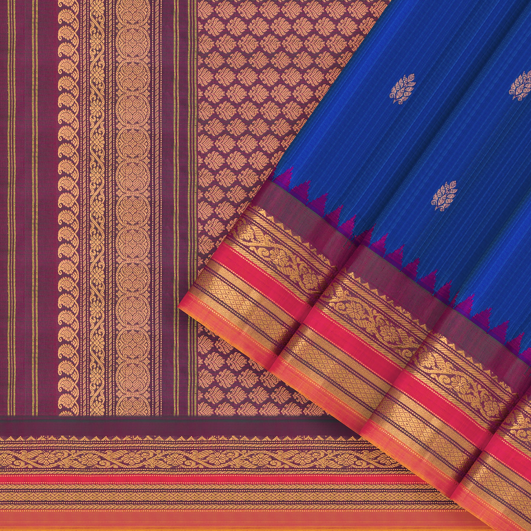 Kanakavalli Gadwal Silk/Cotton Sari 25-616-HS005-06481