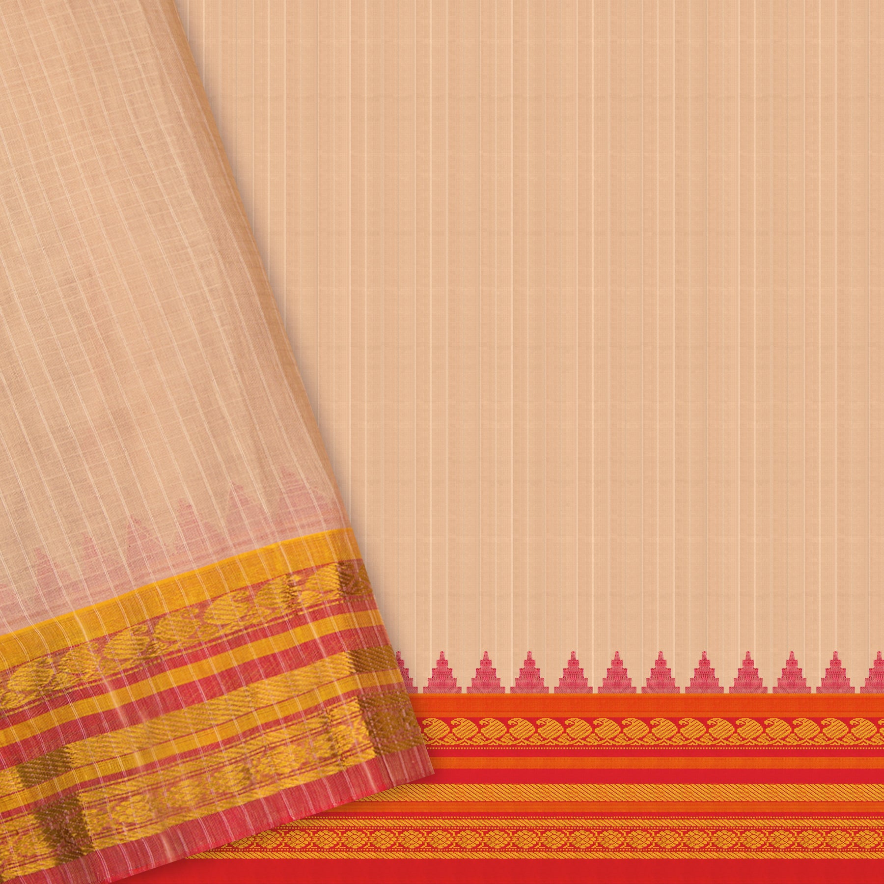 Kanakavalli Gadwal Silk/Cotton Sari 25-616-HS005-06483 - Blouse View