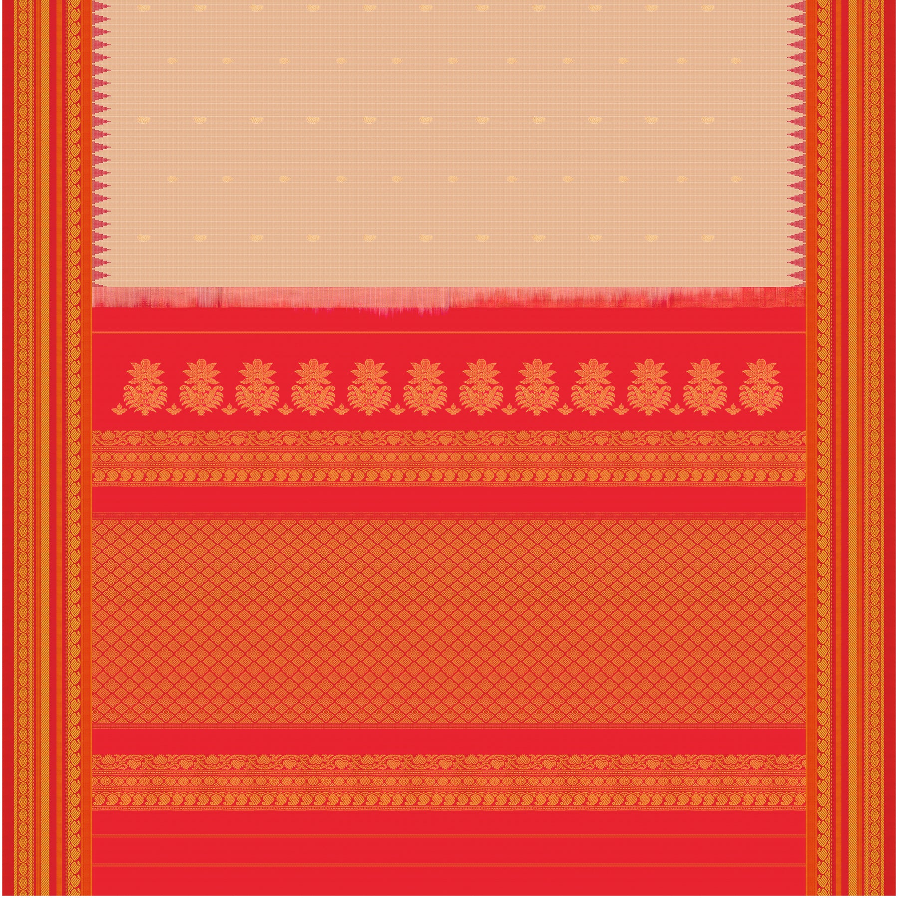 Kanakavalli Gadwal Silk/Cotton Sari 25-616-HS005-06483 - Full View