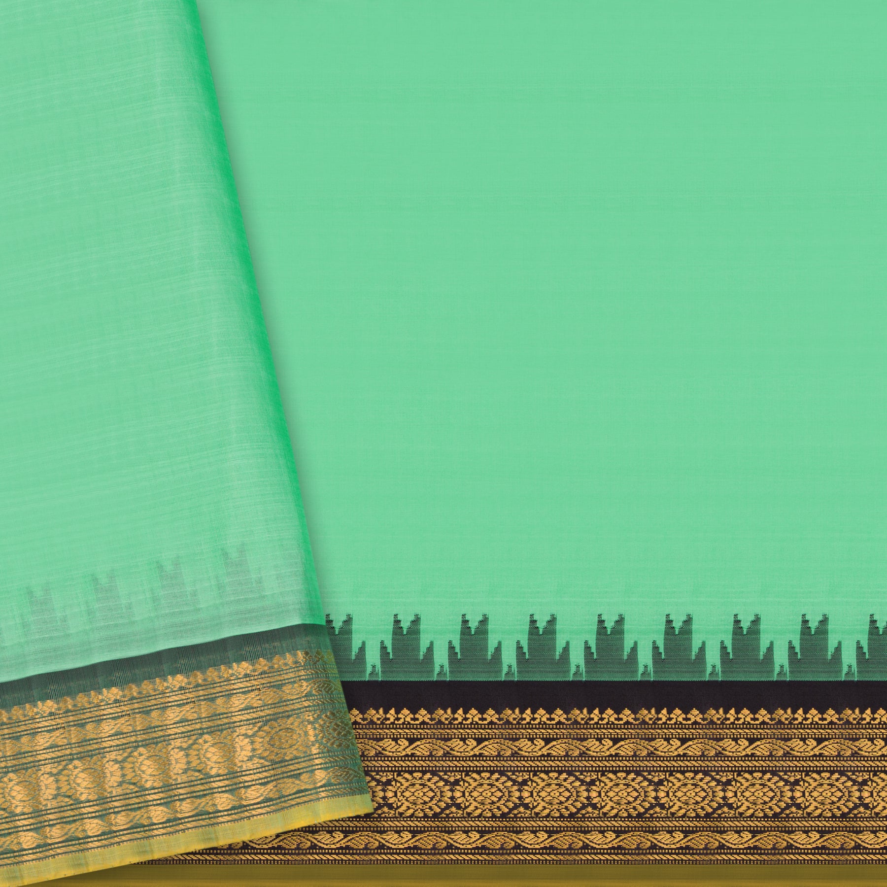 Kanakavalli Gadwal Silk/Cotton Sari 25-616-HS005-06485 - Blouse View