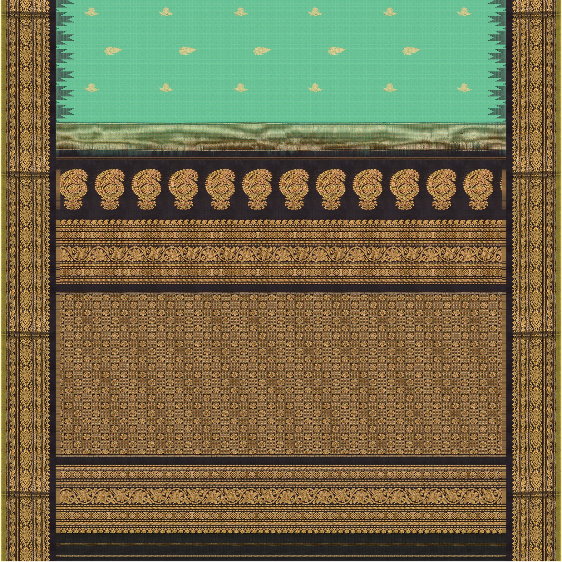 Kanakavalli Gadwal Silk/Cotton Sari 25-616-HS005-06485 - Full View