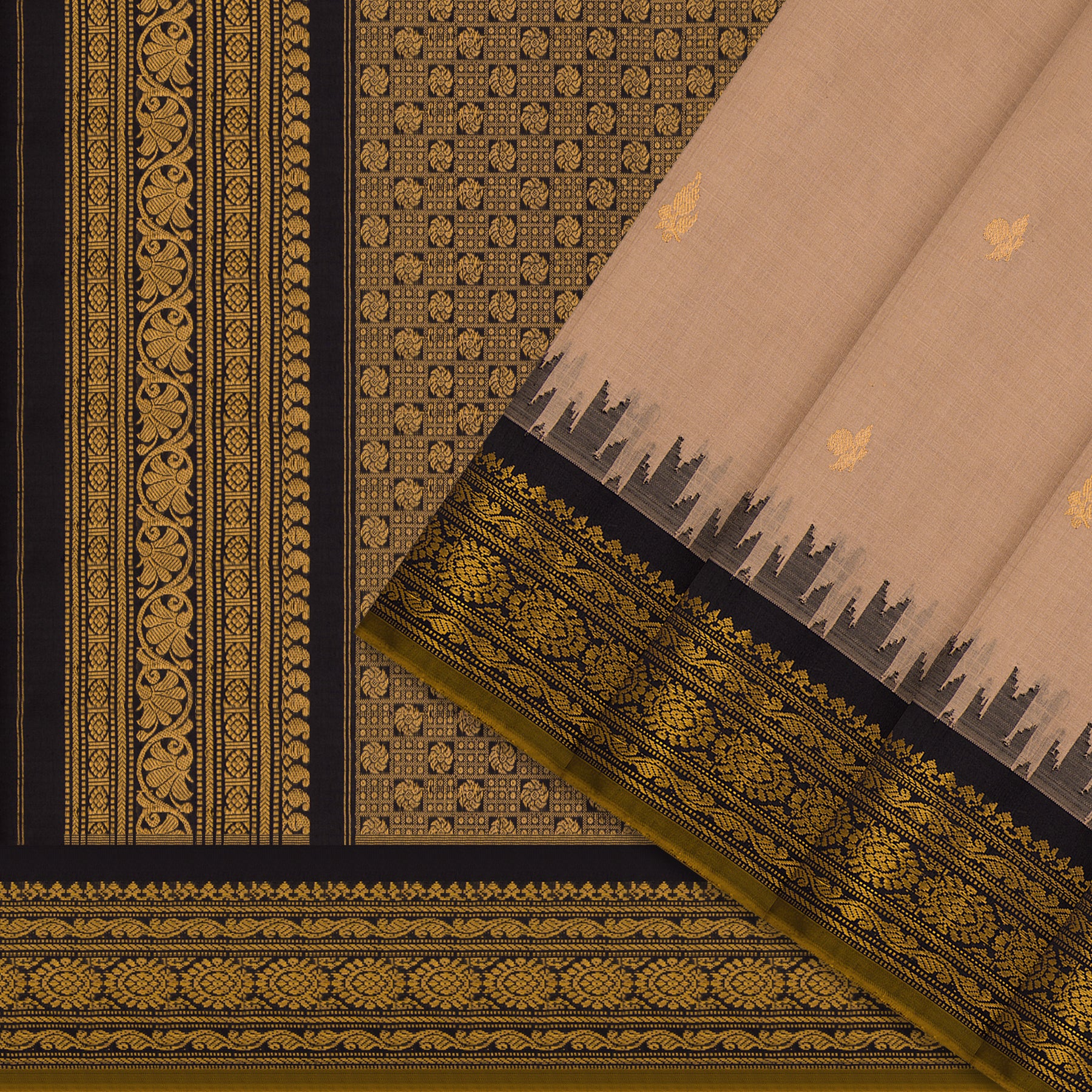 Kanakavalli Gadwal Silk/Cotton Sari 25-616-HS005-06488 - Cover View