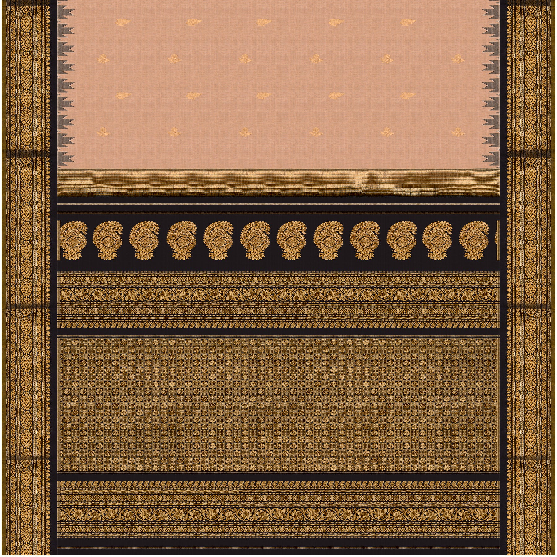 Kanakavalli Gadwal Silk/Cotton Sari 25-616-HS005-06488 - Full View