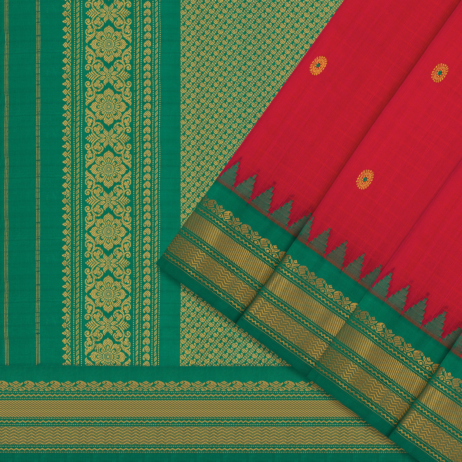 Kanakavalli Gadwal Silk/Cotton Sari 25-616-HS005-06492 - Cover View
