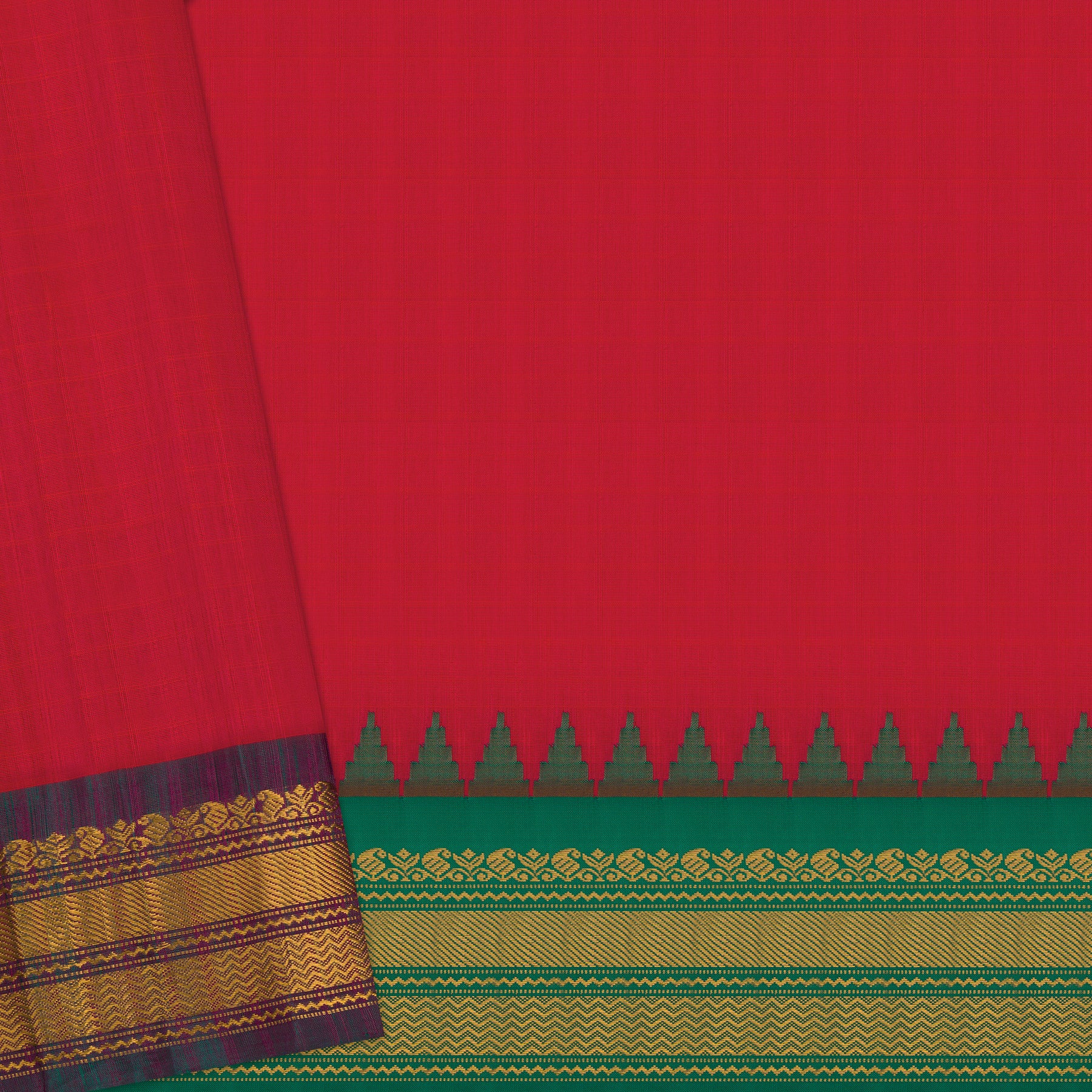 Kanakavalli Gadwal Silk/Cotton Sari 25-616-HS005-06492 - Blouse View