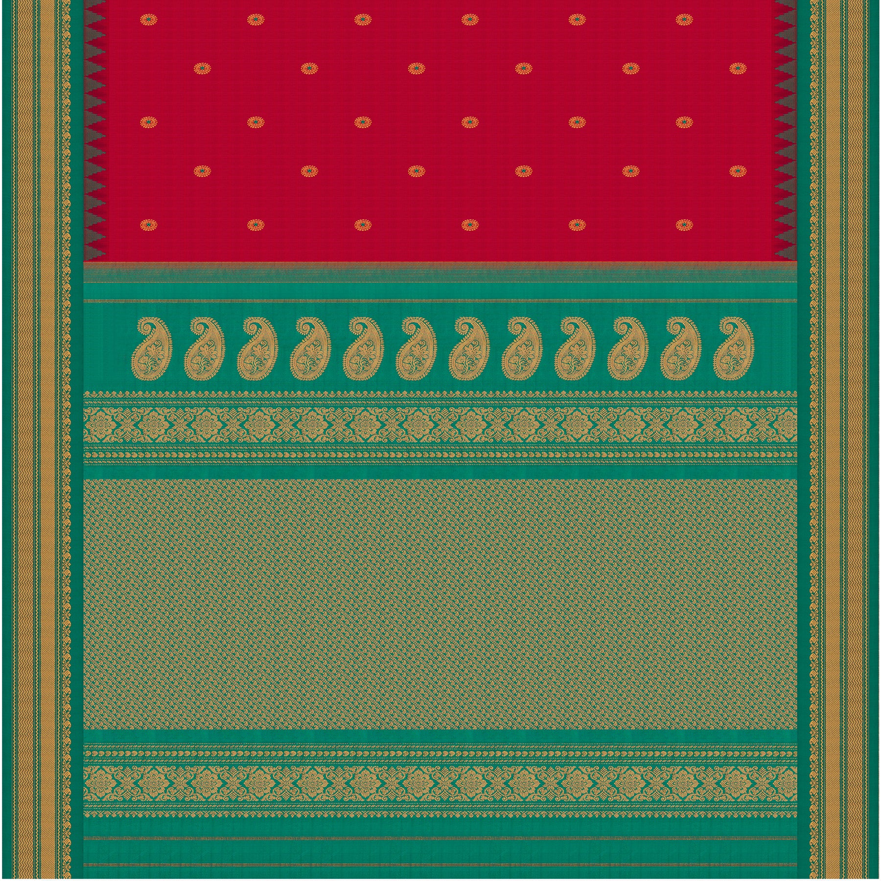 Kanakavalli Gadwal Silk/Cotton Sari 25-616-HS005-06492 - Full View