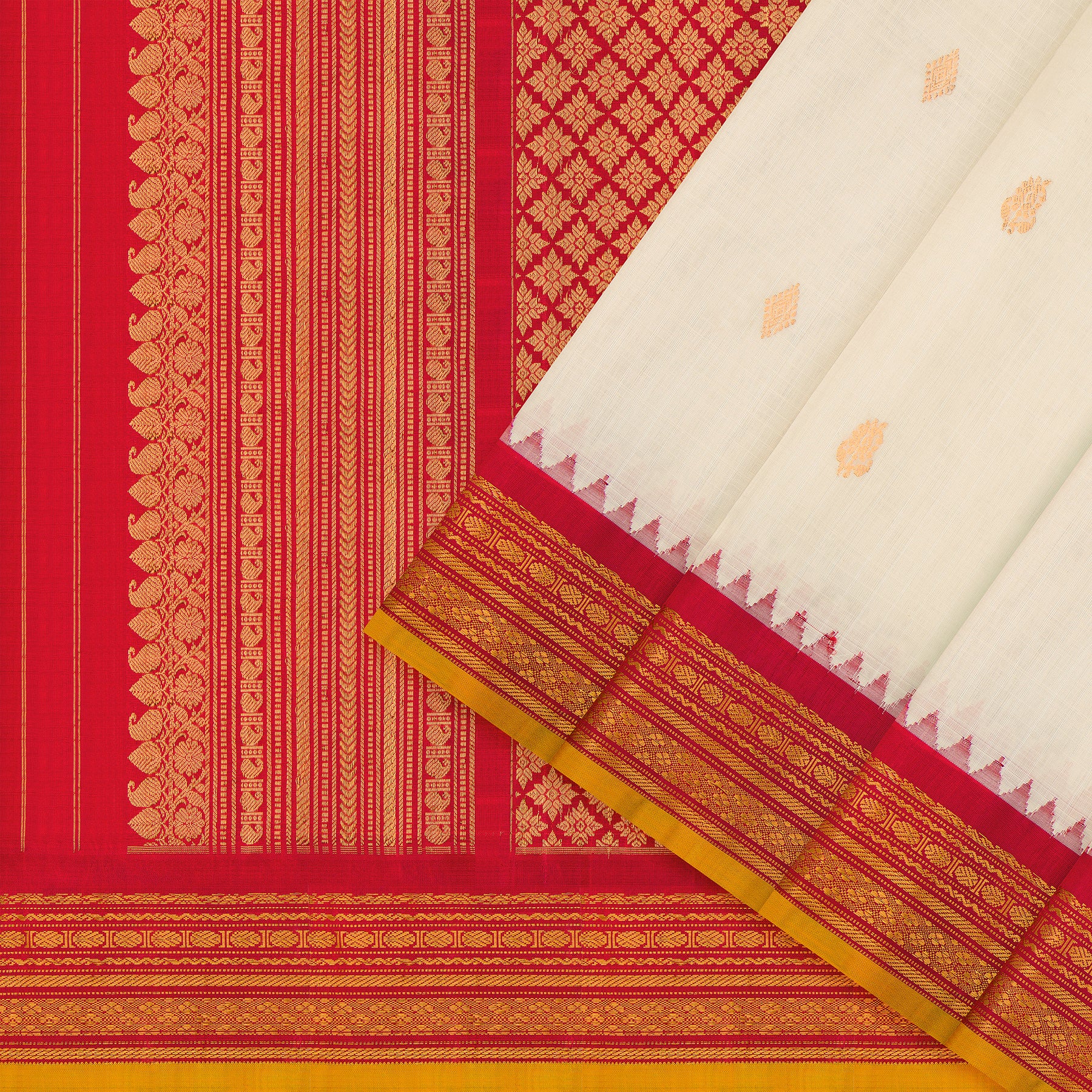 Kanakavalli Gadwal Silk/Cotton Sari 25-616-HS005-06498 - Cover View