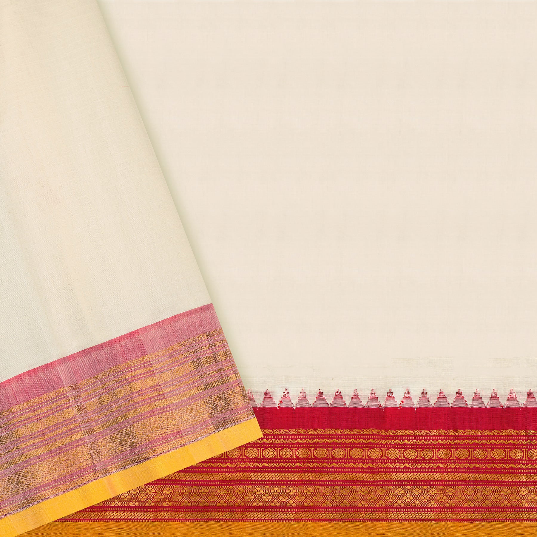 Kanakavalli Gadwal Silk/Cotton Sari 25-616-HS005-06498 - Blouse View